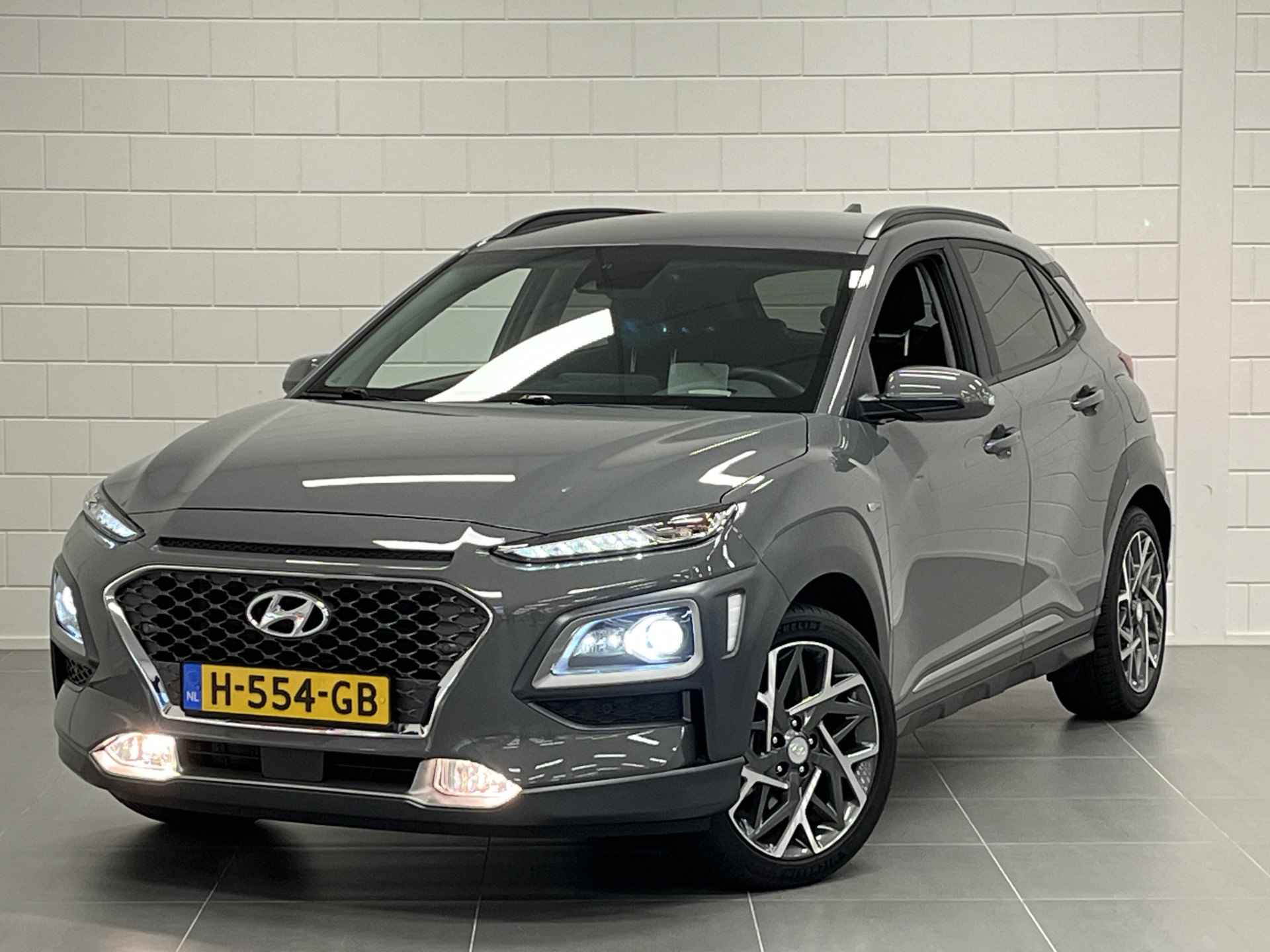 Hyundai KONA 1.6 GDI HEV Premium FULL LED | LEDER | 18 INCH VELGEN | ZEER COMPLEET | UNIEKE KILOMETERSTAND! - 43/49