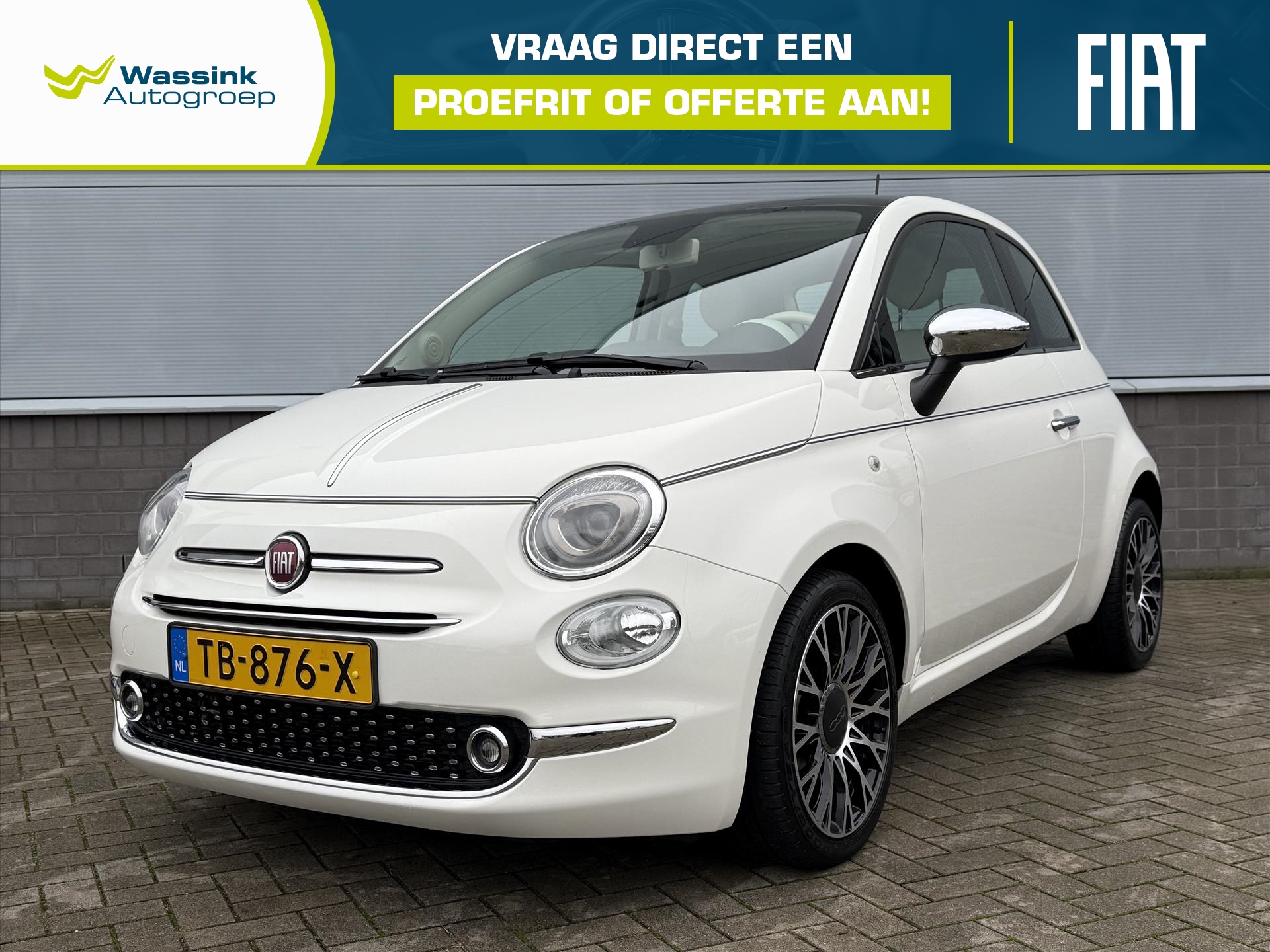 FIAT 500 TwinAir Turbo 80pk Dualogic Collezione | Automaat | Navigatie | Speed Limiter | Spraakbediening | Zeer Nette Auto!