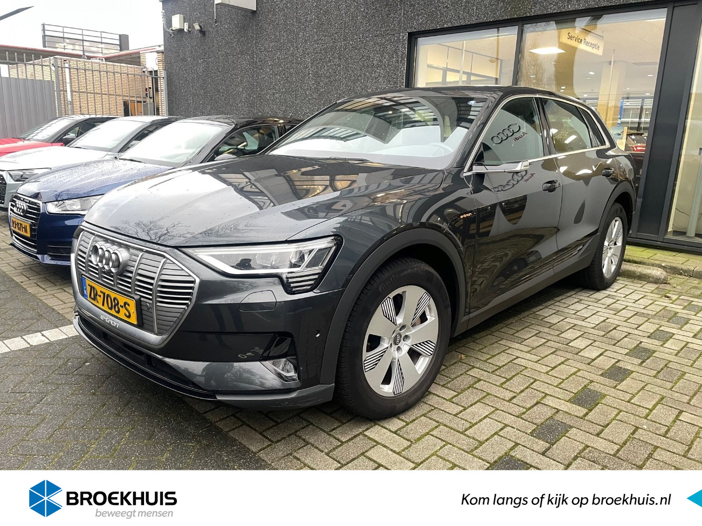 Audi e-tron 55 quattro advanced Pro Line Plus 95 kWh | NL-Auto! | 1e Eigenaar! | Panodak | El. Achterklep | Leder/Alcantara | Adaptive Cruis