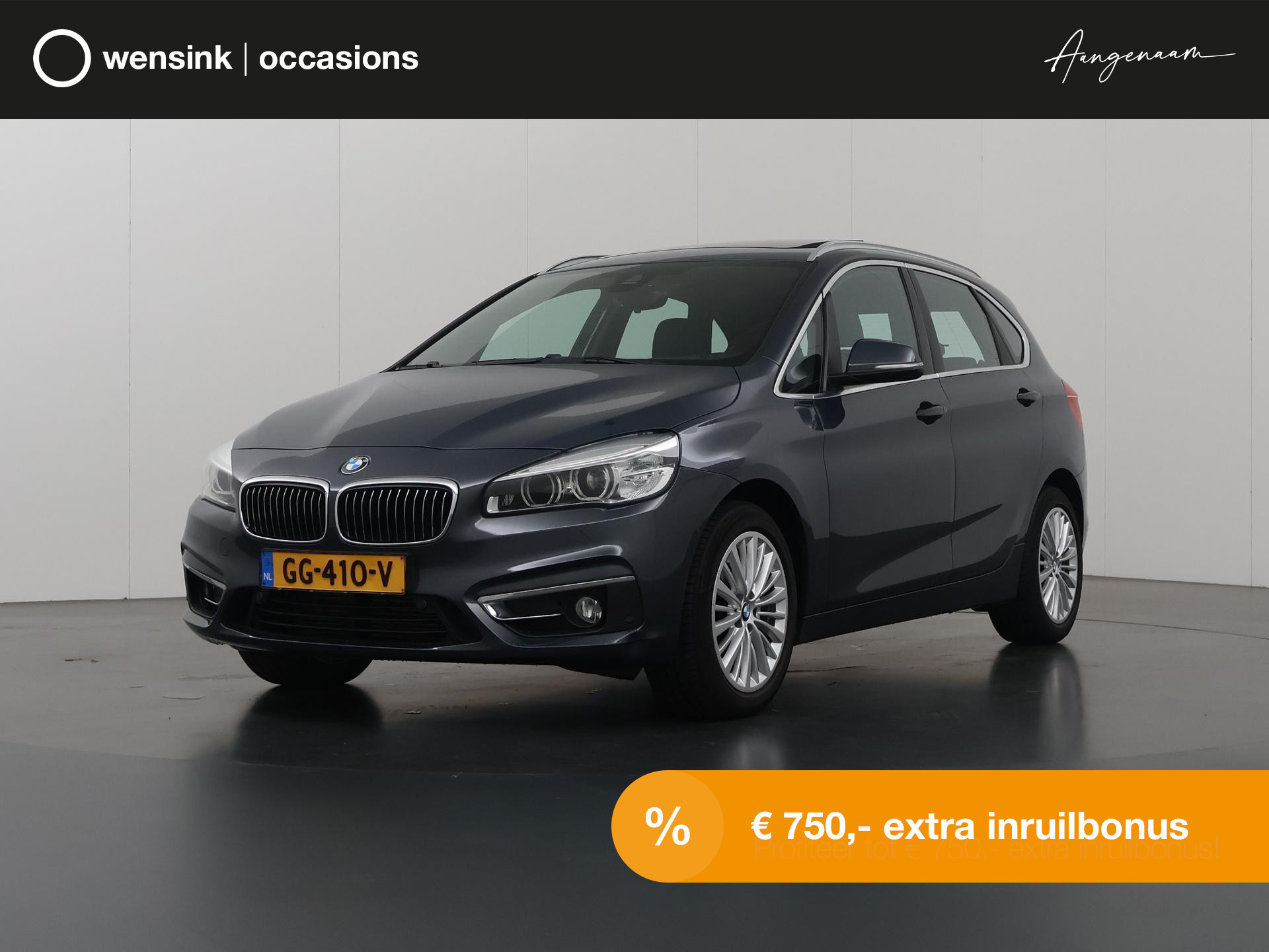 BMW 2-serie Active Tourer 220i Luxury | Lederen interieur | HUD | Sportstoelen | Panoramadak | Navigatie | Stoelen + geheugen | Stoelverwarming | Parkeersensoren |