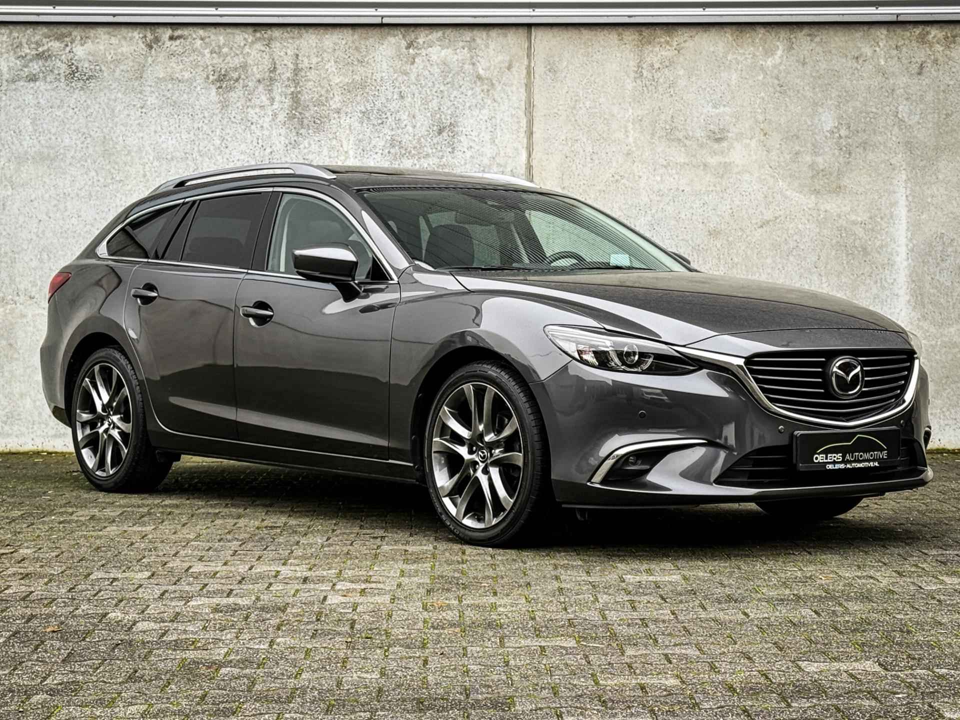 Mazda 6 Sportbreak 2.5 SkyActiv-G 192 GT-M | Head-up | Bose | Leder | Clima | Navi | Schuifdak | Machine Grey Metalic | - 5/50