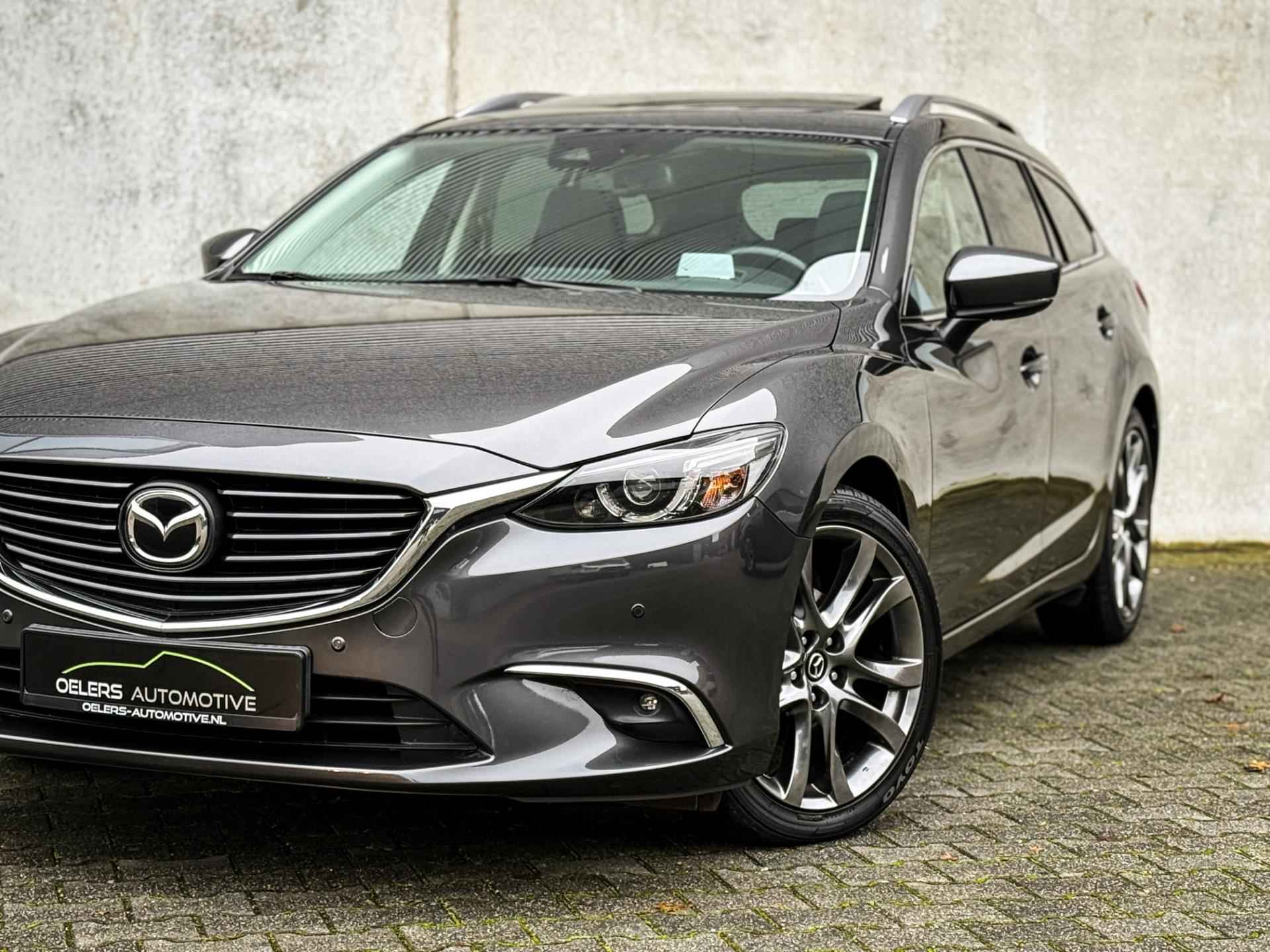 Mazda 6 Sportbreak 2.5 SkyActiv-G 192 GT-M | Head-up | Bose | Leder | Clima | Navi | Schuifdak | Machine Grey Metalic | - 14/50