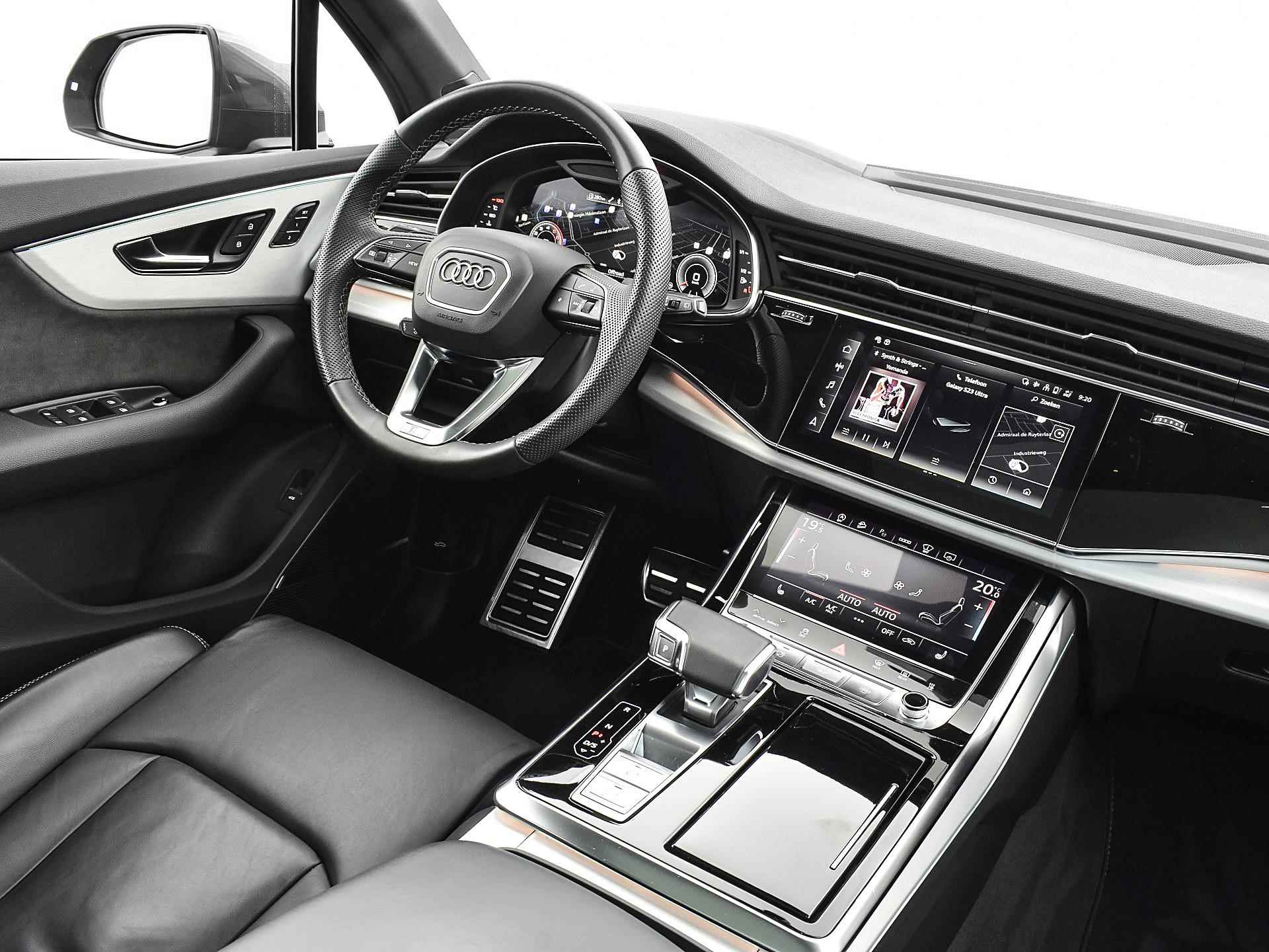 Audi Q7 55 Tfsi 340pk Tiptronic Quattro Pro Line S 7p | ACC | Panoramadak | Elek. Trekhaak | 7 Pers. | Elek. Achterklep | Standkachel | 21'' Inch | Garantie t/m 26-06-2027 of 100.000km - 16/37