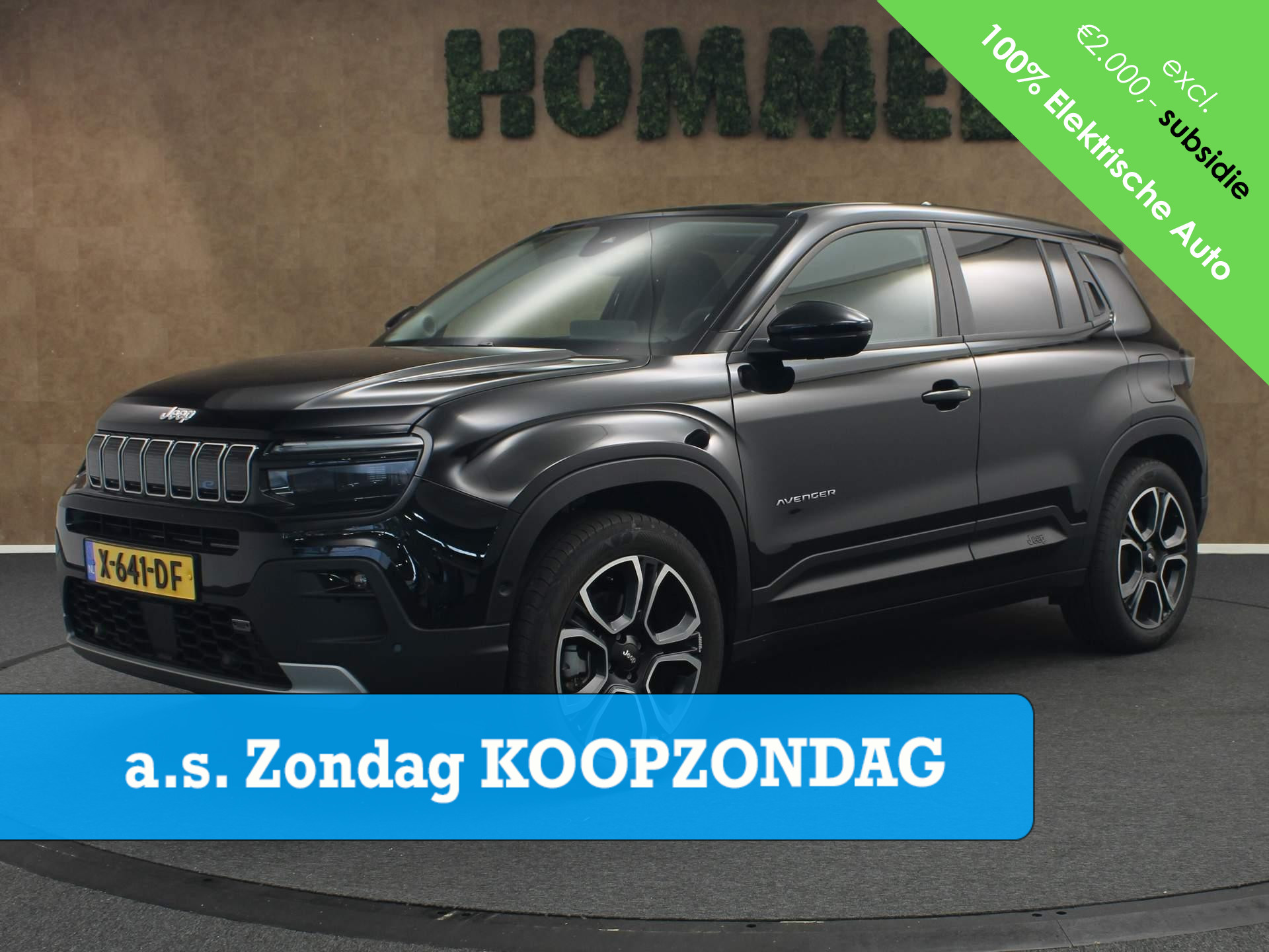 Jeep Avenger 1st Edition 54 kWh - ORIGINEEL NEDERLANDSE AUTO - € 2000,- SUBSIDIE - CLIMATE CONTROL - NAVIGATIE - 18 INCH LICHT METALEN VELGEN - ELEKTRISCH BEDIENBARE ACHTERKLEP - DODEHOEK DETECTIE - ACHTERUITRIJCAMERA - VOORSTOELEN VERWARMD