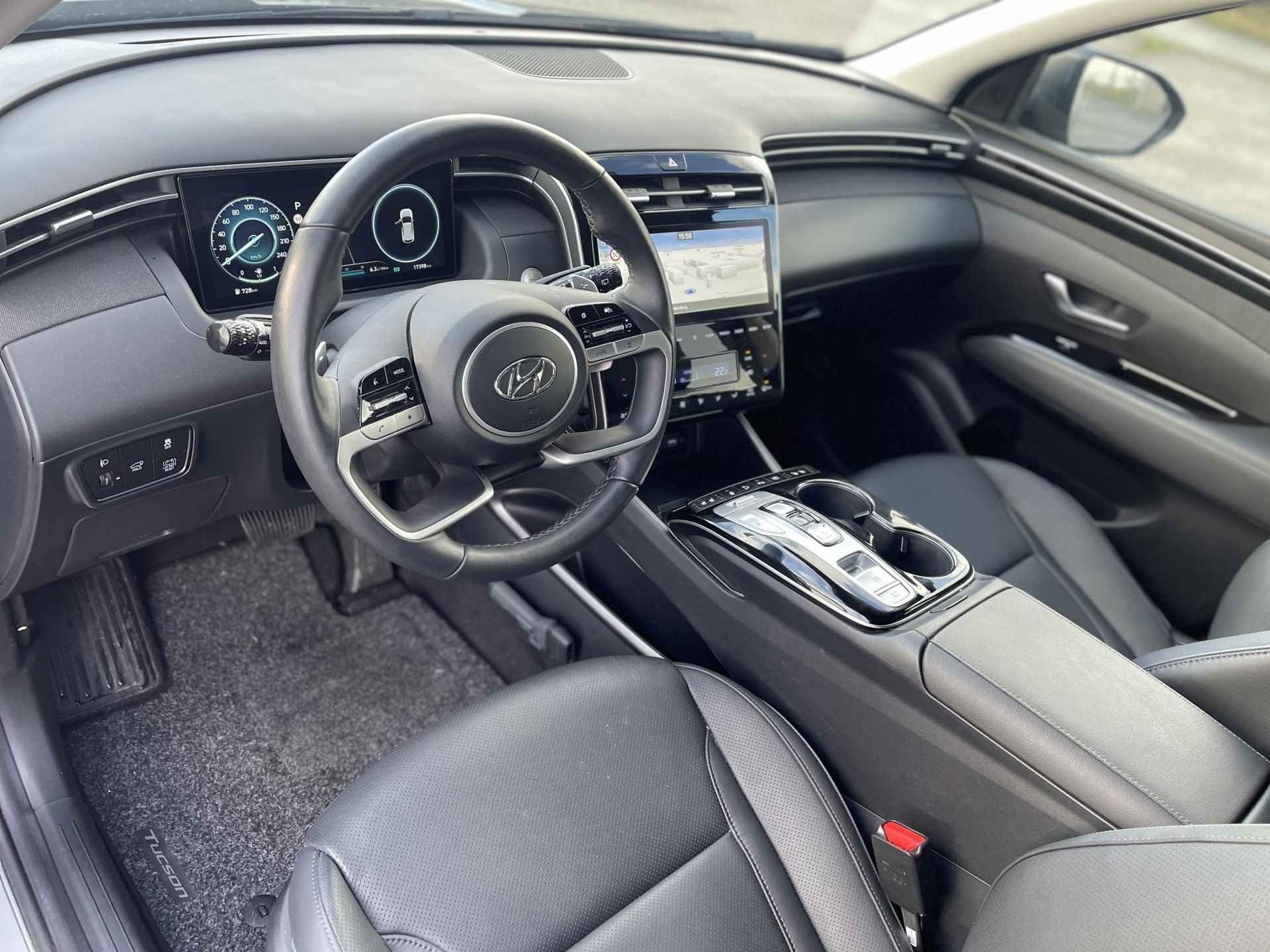 Hyundai Tucson 1.6 T-GDI HEV Premium | Vol-Leder | Digitaal Instrumentenpaneel | Adapt. Cruise Control | Apple Carplay/Android Auto | Stoelverwarming | Dodehoek Detectie | 360° Camera | Rijklaarprijs! - 10/30
