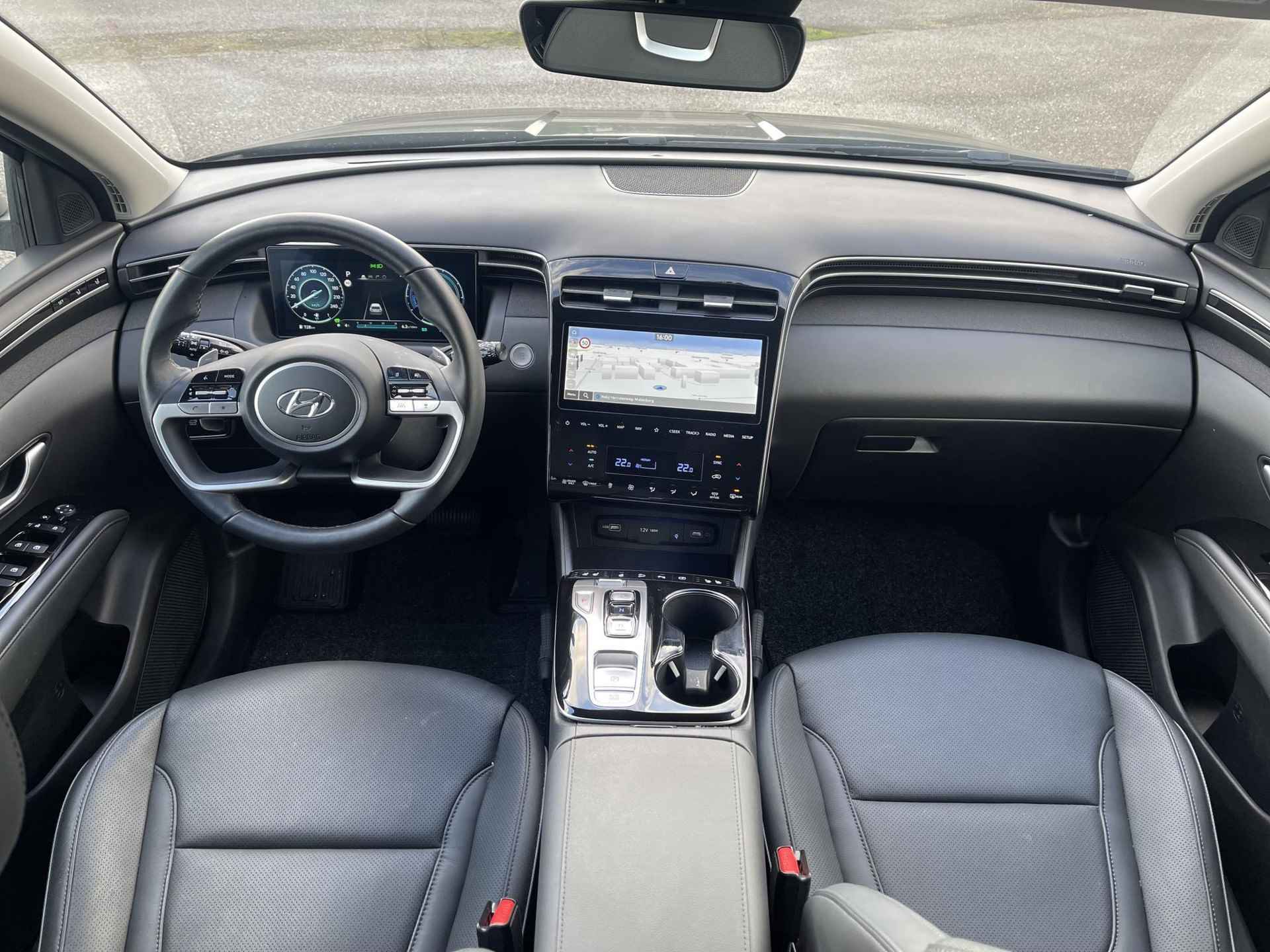Hyundai Tucson 1.6 T-GDI HEV Premium | Vol-Leder | Digitaal Instrumentenpaneel | Adapt. Cruise Control | Apple Carplay/Android Auto | Stoelverwarming | Dodehoek Detectie | 360° Camera | Rijklaarprijs! - 13/30