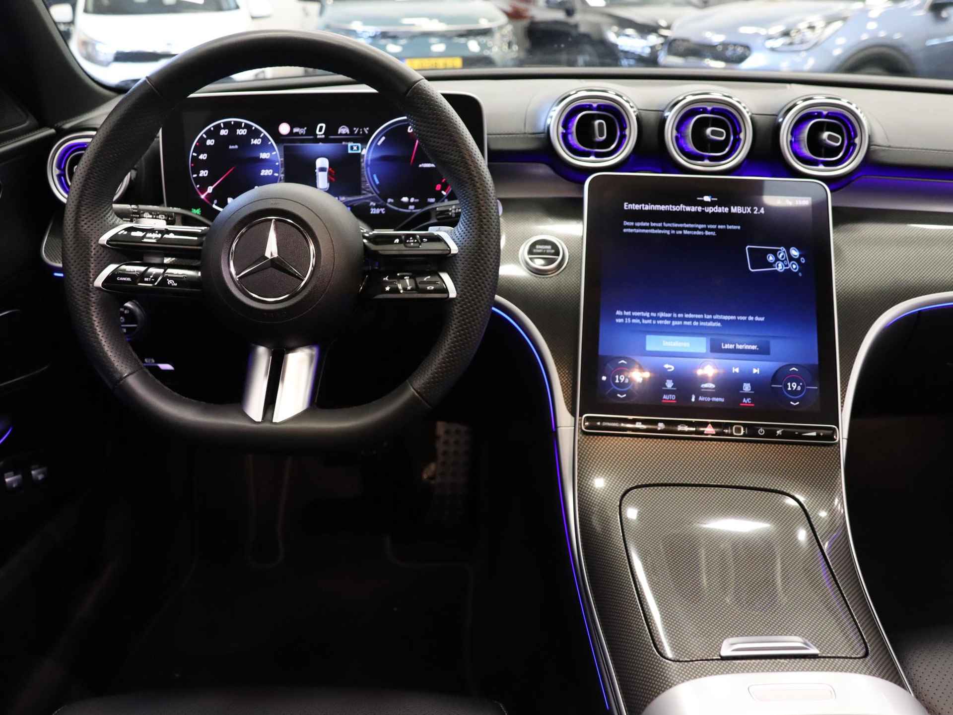 Mercedes-Benz C-klasse Estate 300 e AMG Line | Plug-In hybride | Panoramaschuifdak | Rondom camera | Trekhaak | Lederen bekleding | Zeer complete auto! - 30/51