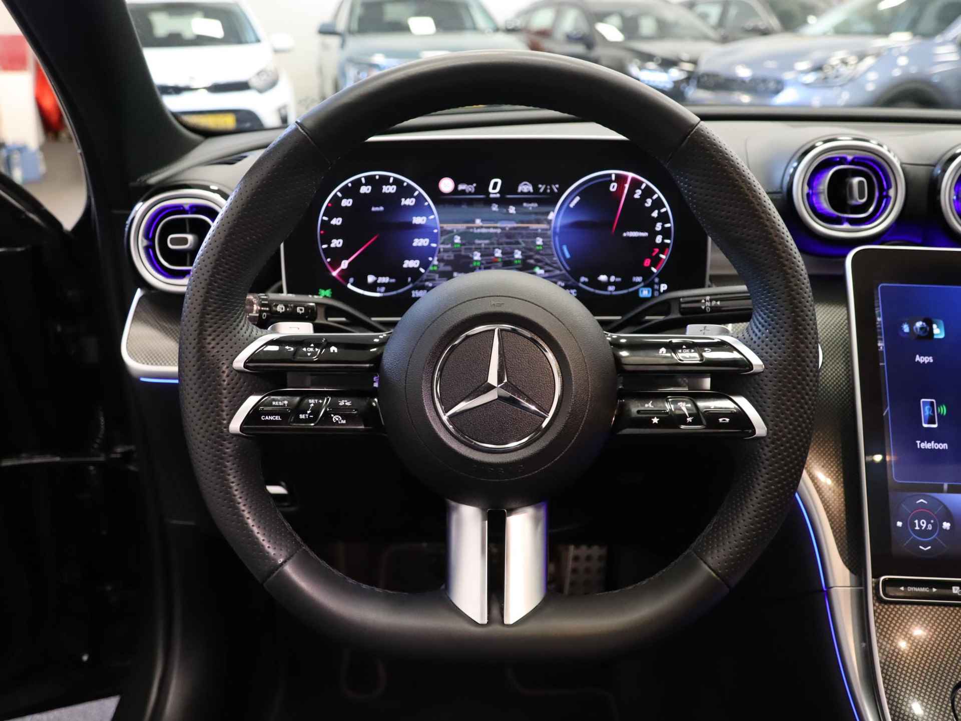 Mercedes-Benz C-klasse Estate 300 e AMG Line | Plug-In hybride | Panoramaschuifdak | Rondom camera | Trekhaak | Lederen bekleding | Zeer complete auto! - 46/51