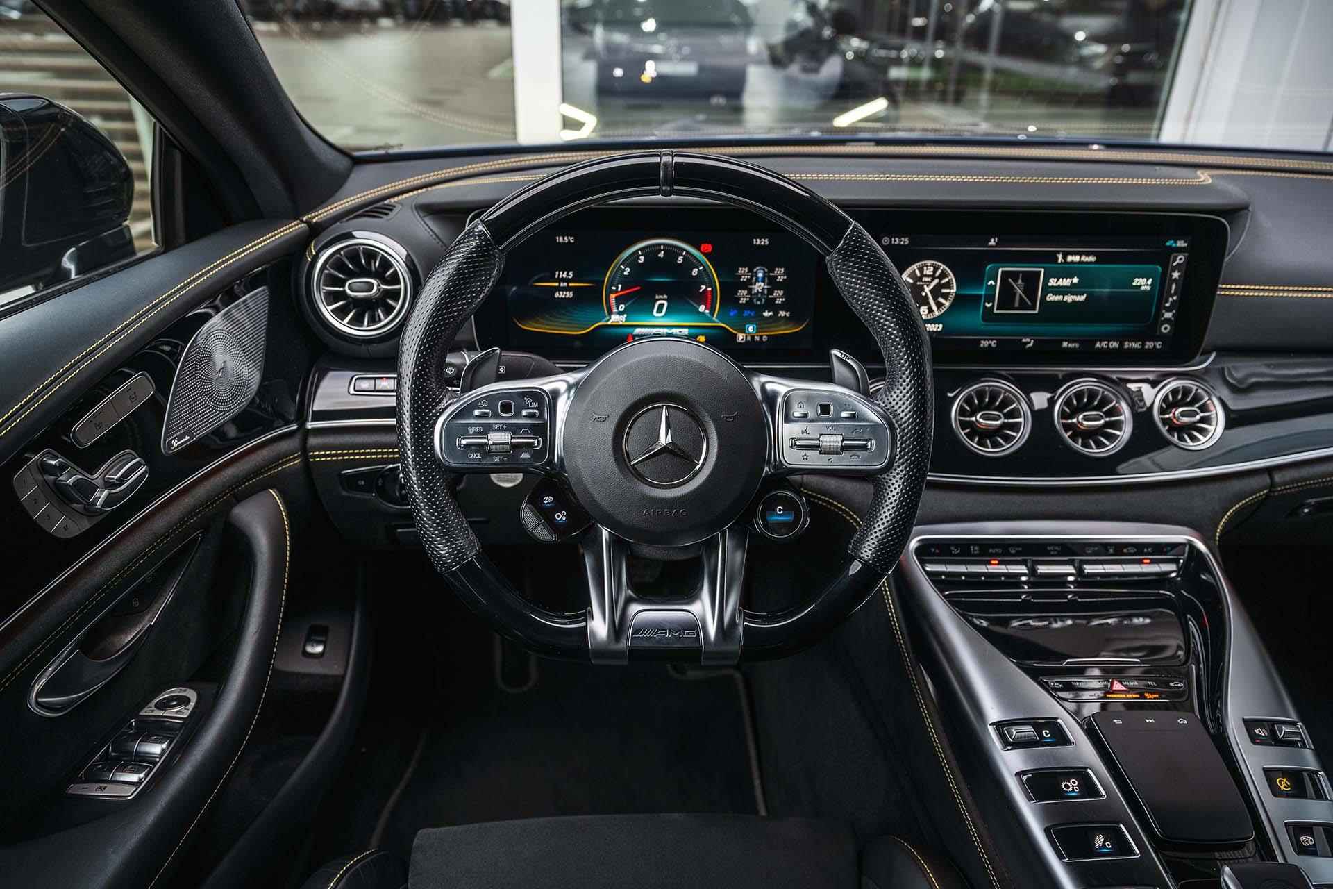 Mercedes-AMG GT 4-Door Coupe 63 S AMG 4MATIC+  | AMG Nightpakket | AMG Performance Stoelen | AMG Dynamic Plus | Standkachel | Head-Up Display | Burmester Surround Sound | 21" AMG-velgen | Panoramadak | Rij-Assistentiepakket | Softclose | Achterasbesturing | - 23/44