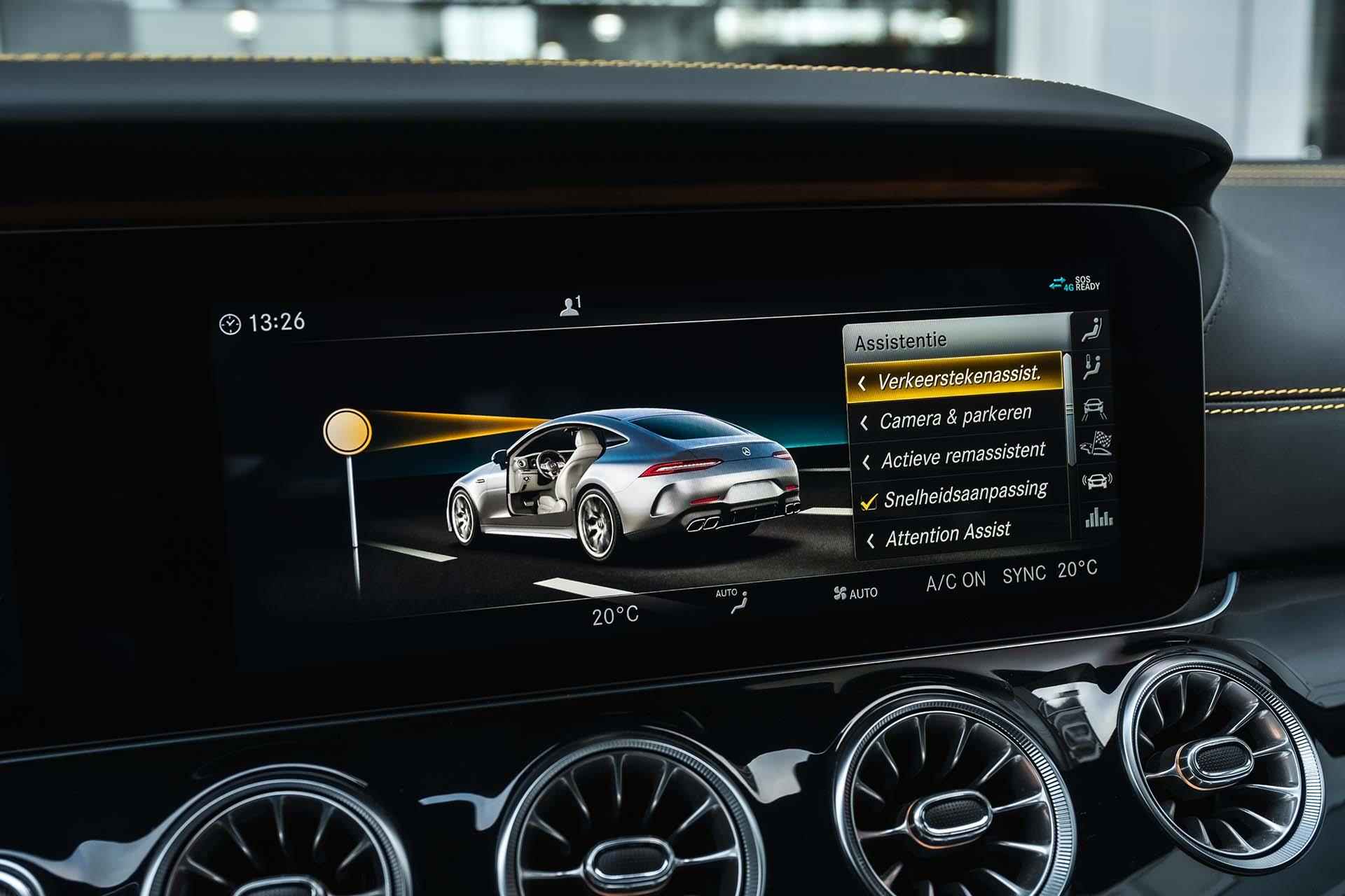 Mercedes-AMG GT 4-Door Coupe 63 S AMG 4MATIC+  | AMG Nightpakket | AMG Performance Stoelen | AMG Dynamic Plus | Standkachel | Head-Up Display | Burmester Surround Sound | 21" AMG-velgen | Panoramadak | Rij-Assistentiepakket | Softclose | Achterasbesturing | - 30/44