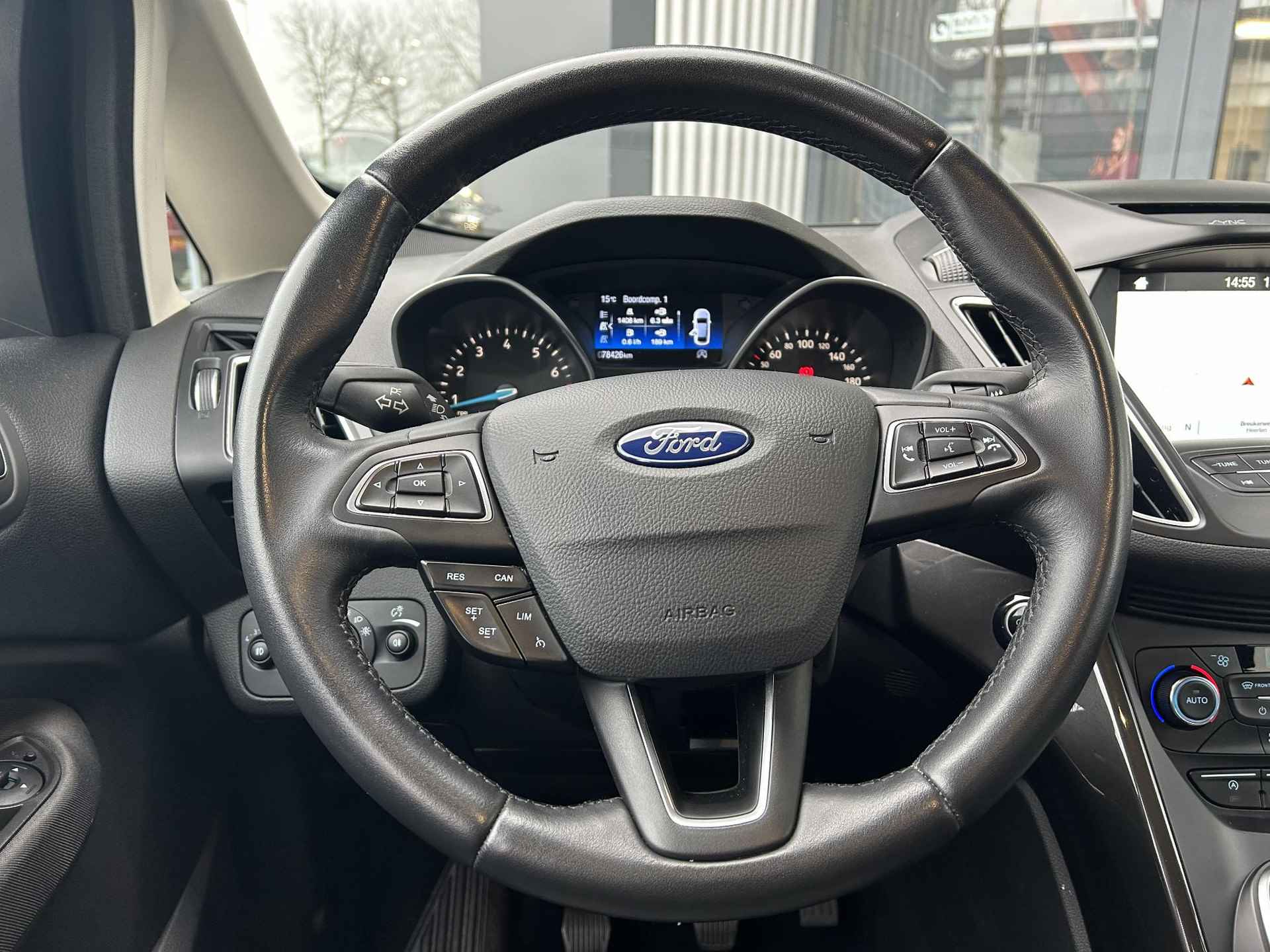 Ford C-Max 1.0 Titanium | Navigatie | Elektr. achterklep | Trekhaak - 13/27