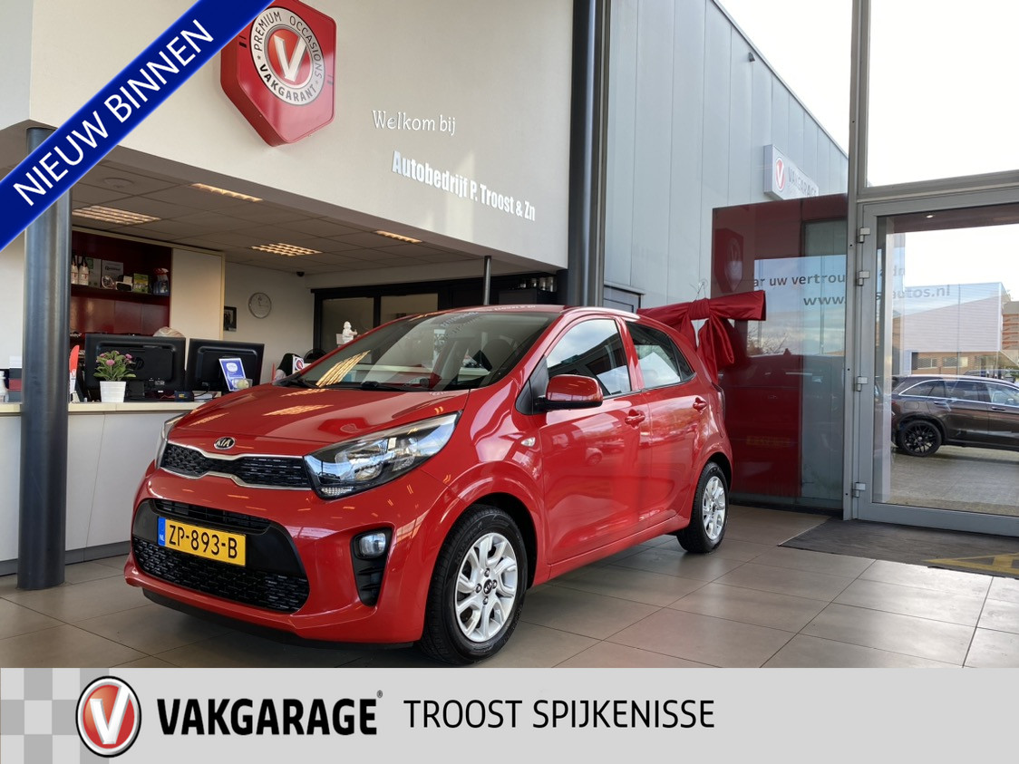 Kia Picanto 1.0 MPi DynamicLine,Navigatie,Achteruitrijcamera,Airco,Cruisecontrol,Bluetooth met Spraakbediening,Aux Usb Aansluiting,14 Inch L