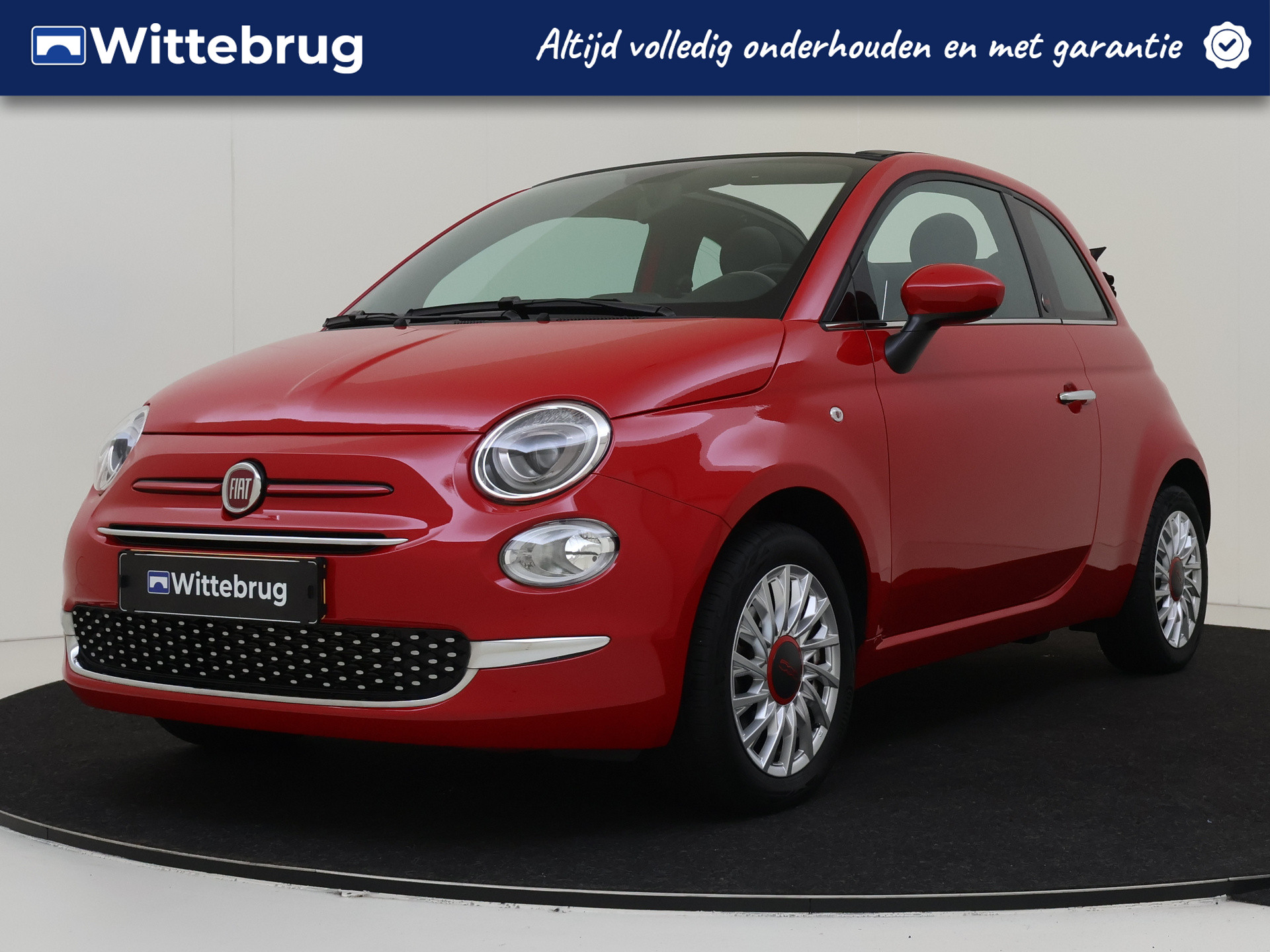 Fiat 500C 1.0 70PK Hybrid RED Cabrio | Navigatie | Airco | Licht metalen velgen