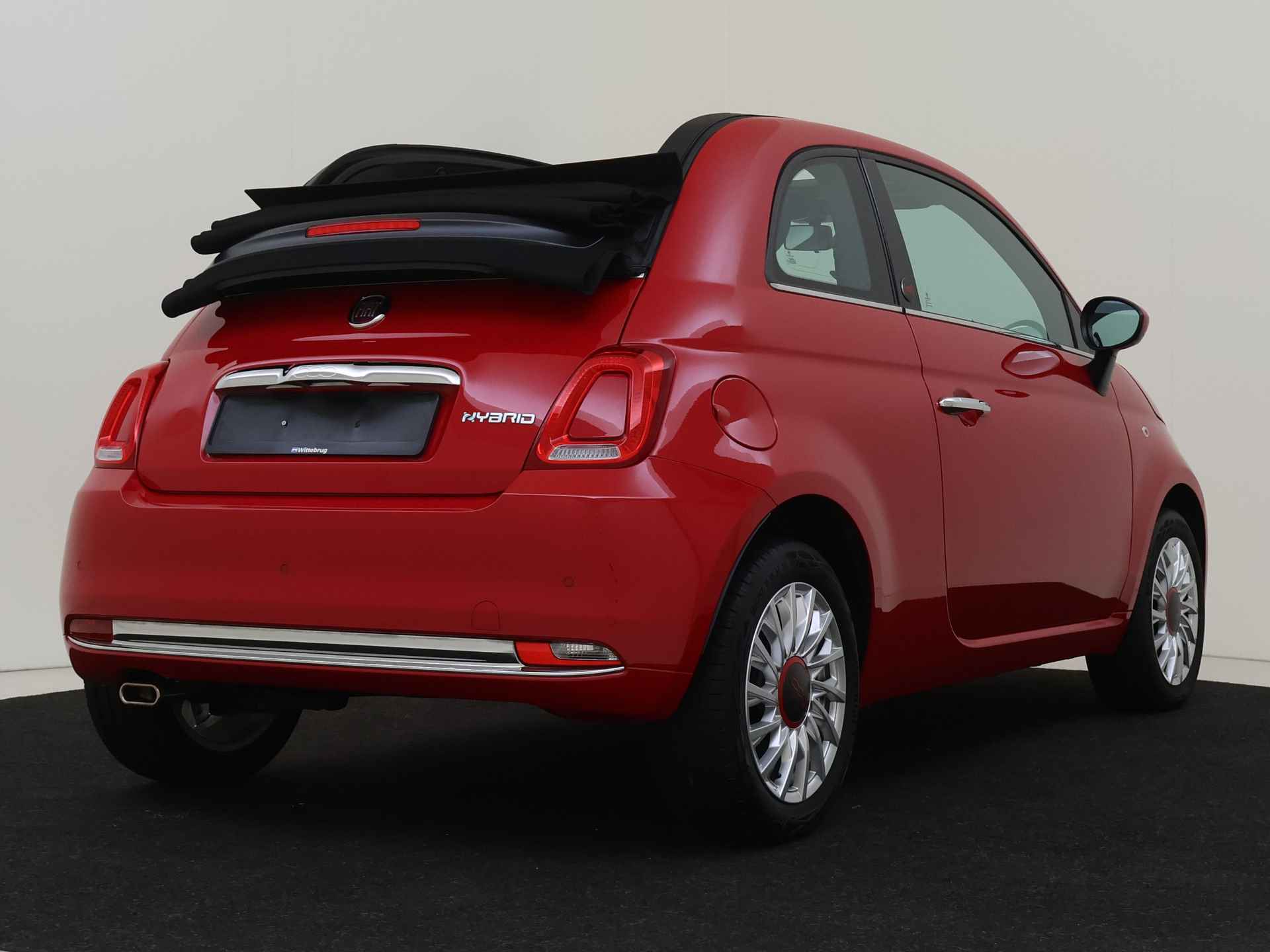 Fiat 500C 1.0 70PK Hybrid RED Cabrio | Navigatie | Airco | Licht metalen velgen - 11/36