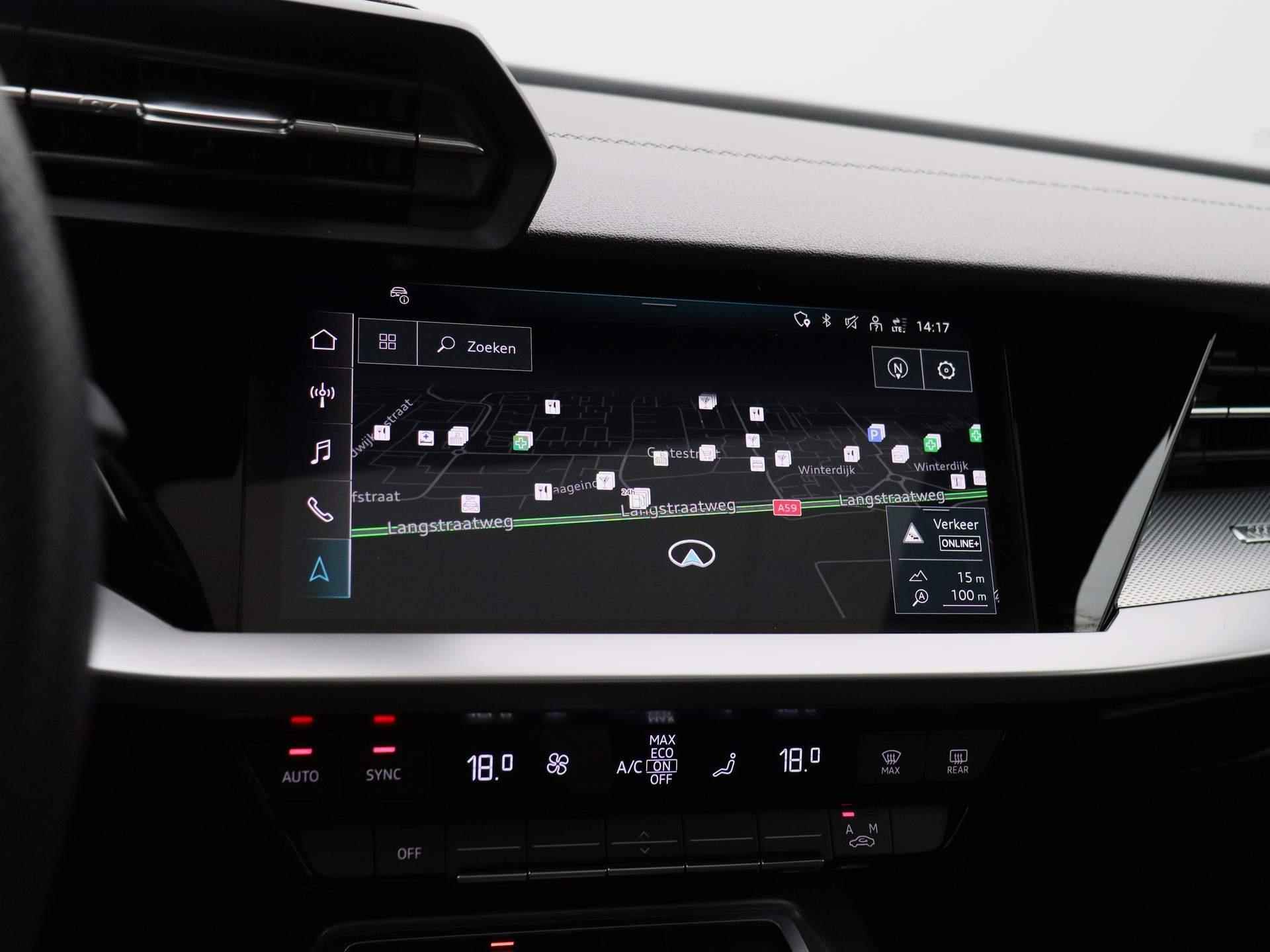Audi A3 Limousine 30 TFSI S edition 110 PK | Automaat | S line exterieur | S line interieur |  Panoramadak | Virtual cockpit | Navigatie| LED  | Stoelverwarming | Cruise Control | Lichtmetalen velgen | Parkeersensoren | - 19/33