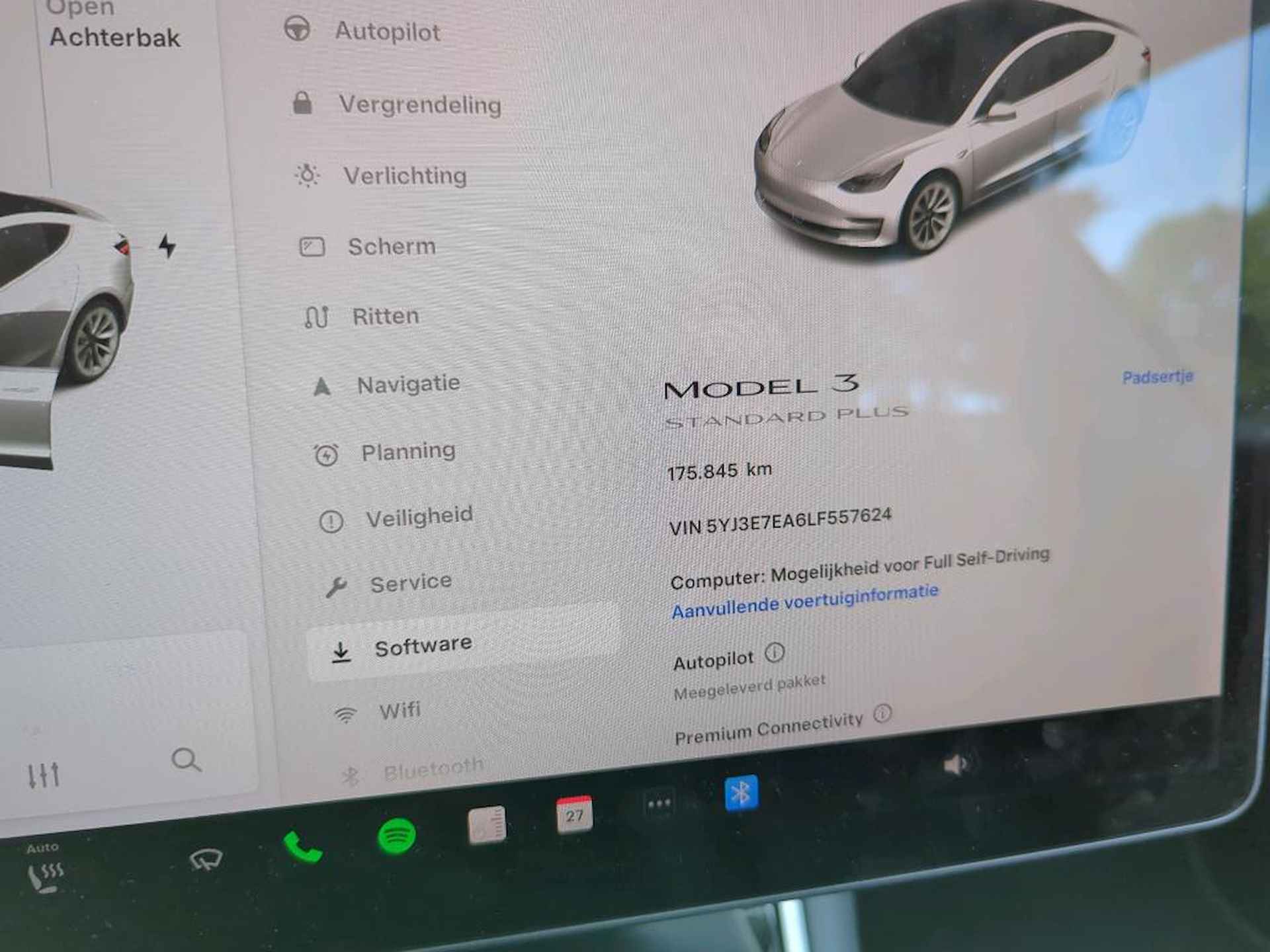 Tesla Model 3 RWD Plus 60 kWh 19” Trekh Parelmoer leer Pano Camera - 7/13