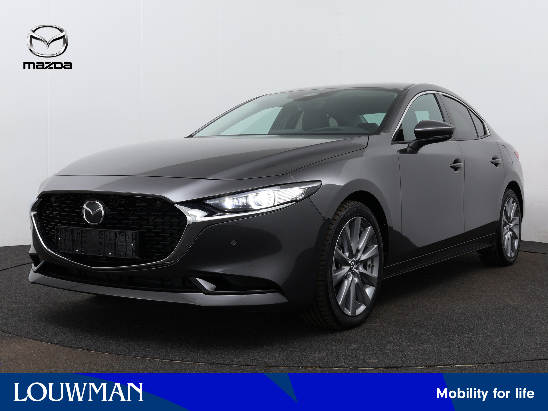 Mazda 3 2.0 e-SkyActiv-G M Hybrid 150 Exclusive-line | 360 Camera | LM velgen | Dodehoek Ass. | Stoelverwarming | Stuurwiel verwarmd |