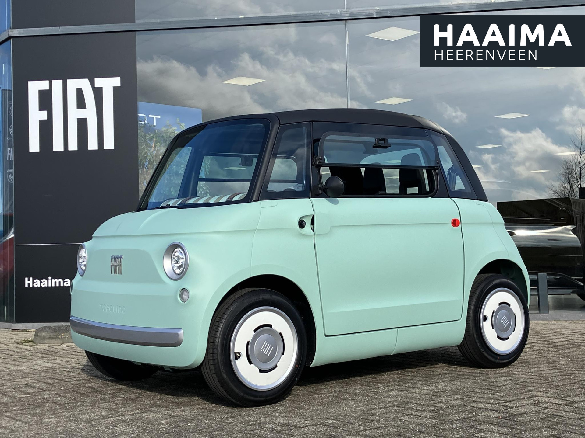 Fiat Topolino | Ervaar hem nu bij FIAT Haaima Heerenveen! | 75km actieradius | Verde Vita Color | Vanaf 16 jaar | Eye catcher!