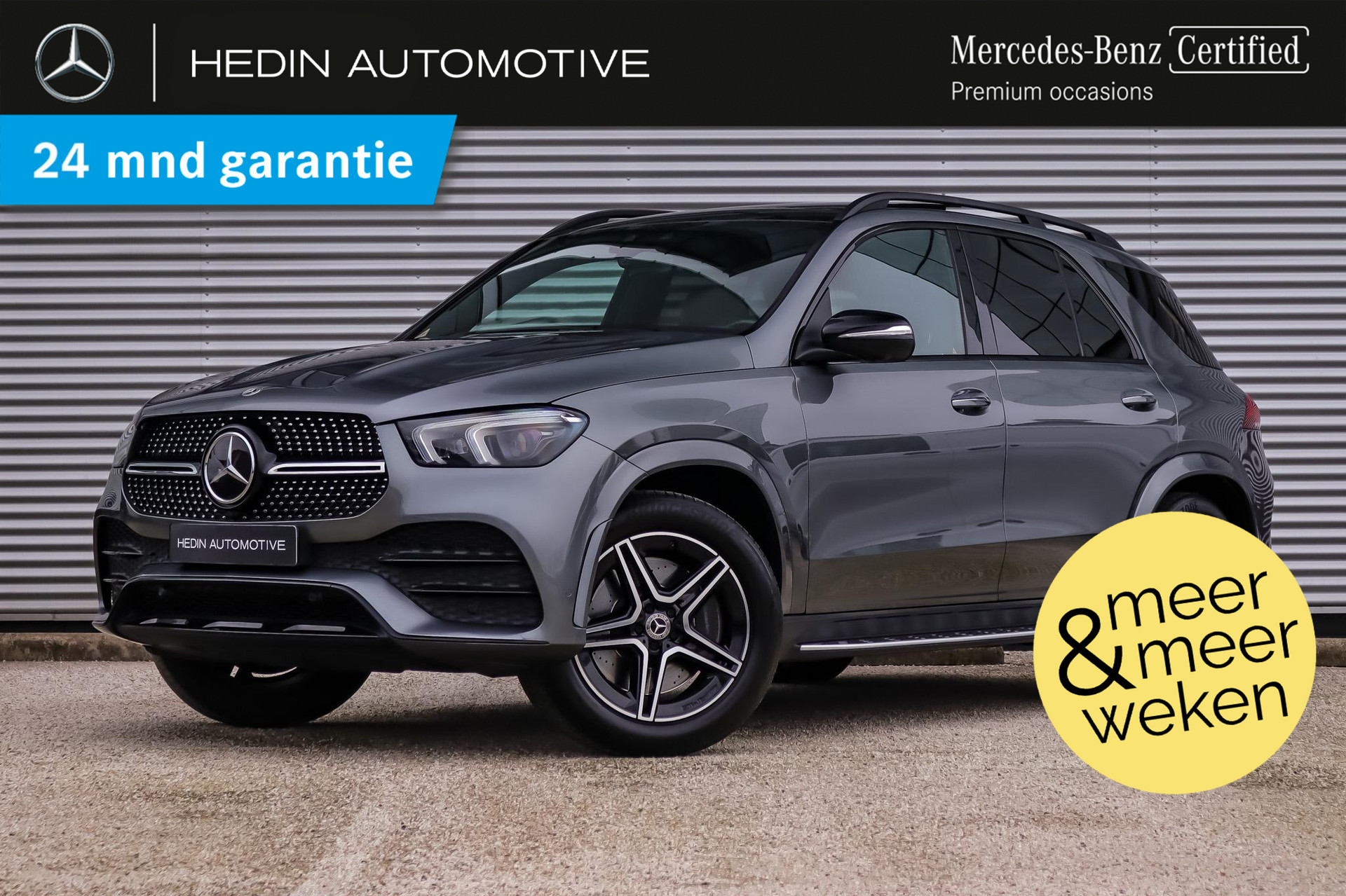 Mercedes-Benz GLE GLE 450 Automaat 4MATIC AMG Line Exterieur | Nightpakket | Distronic+ | Airmatic | Burmester Audio | Memory | Head-Up | Multibeam LED | Sfeerverlichting