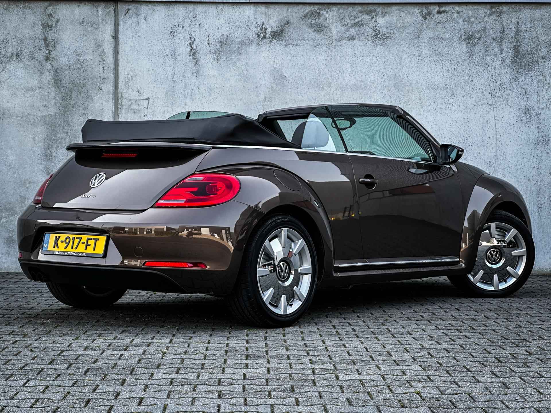 Volkswagen Beetle Cabriolet 1.4 TSI Exclusive | Clima | Leder | Cruise | LED | Navi | Stoelverw. | Windscherm | Uniek! | - 3/49