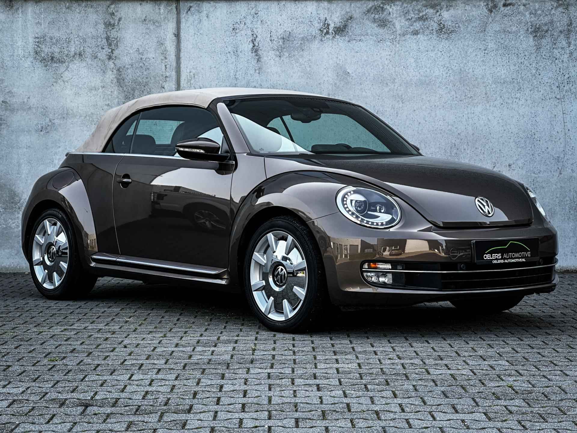 Volkswagen Beetle Cabriolet 1.4 TSI Exclusive | Clima | Leder | Cruise | LED | Navi | Stoelverw. | Windscherm | Uniek! | - 5/49