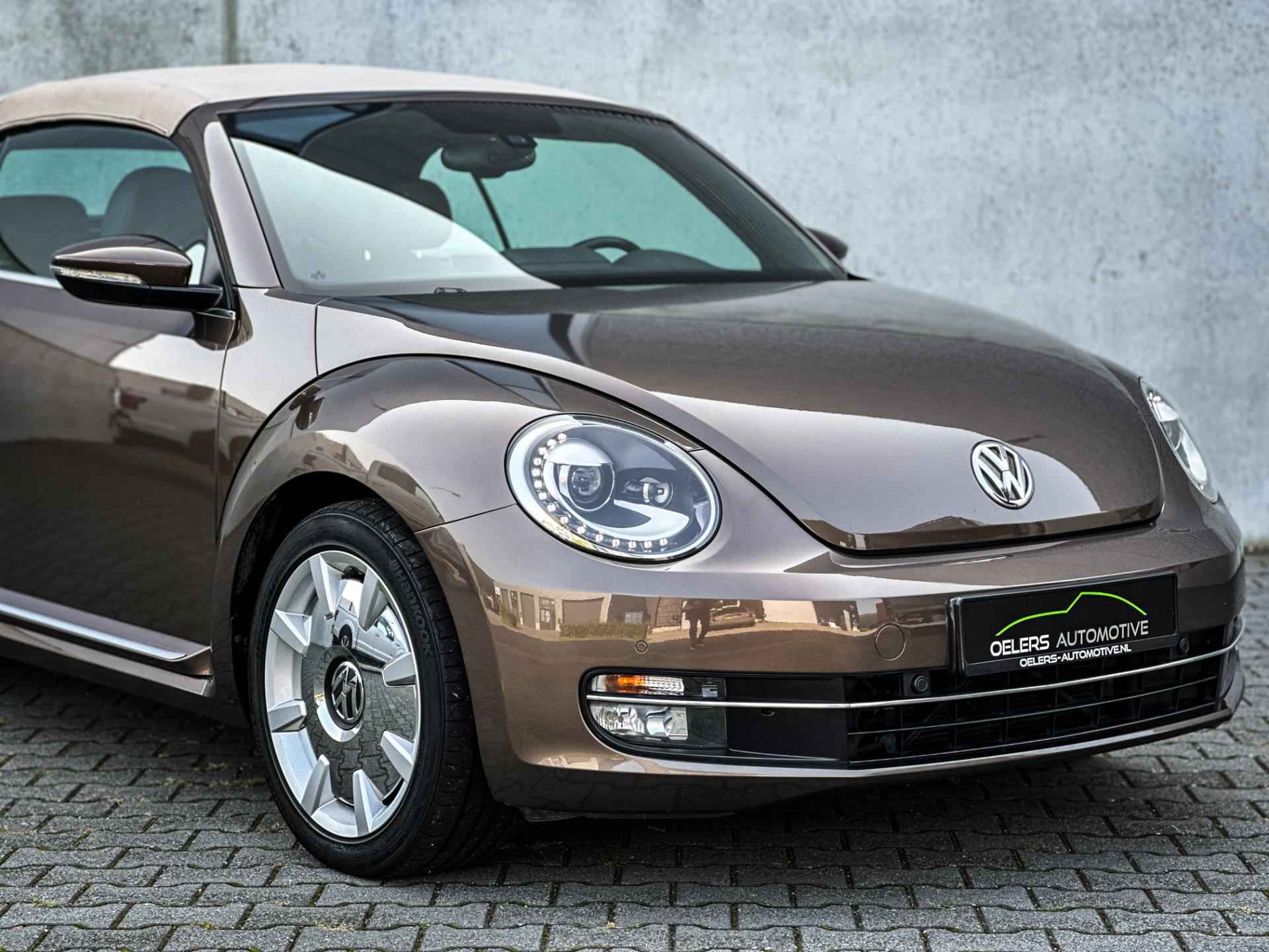 Volkswagen Beetle Cabriolet 1.4 TSI Exclusive | Clima | Leder | Cruise | LED | Navi | Stoelverw. | Windscherm | Uniek! | - 6/49