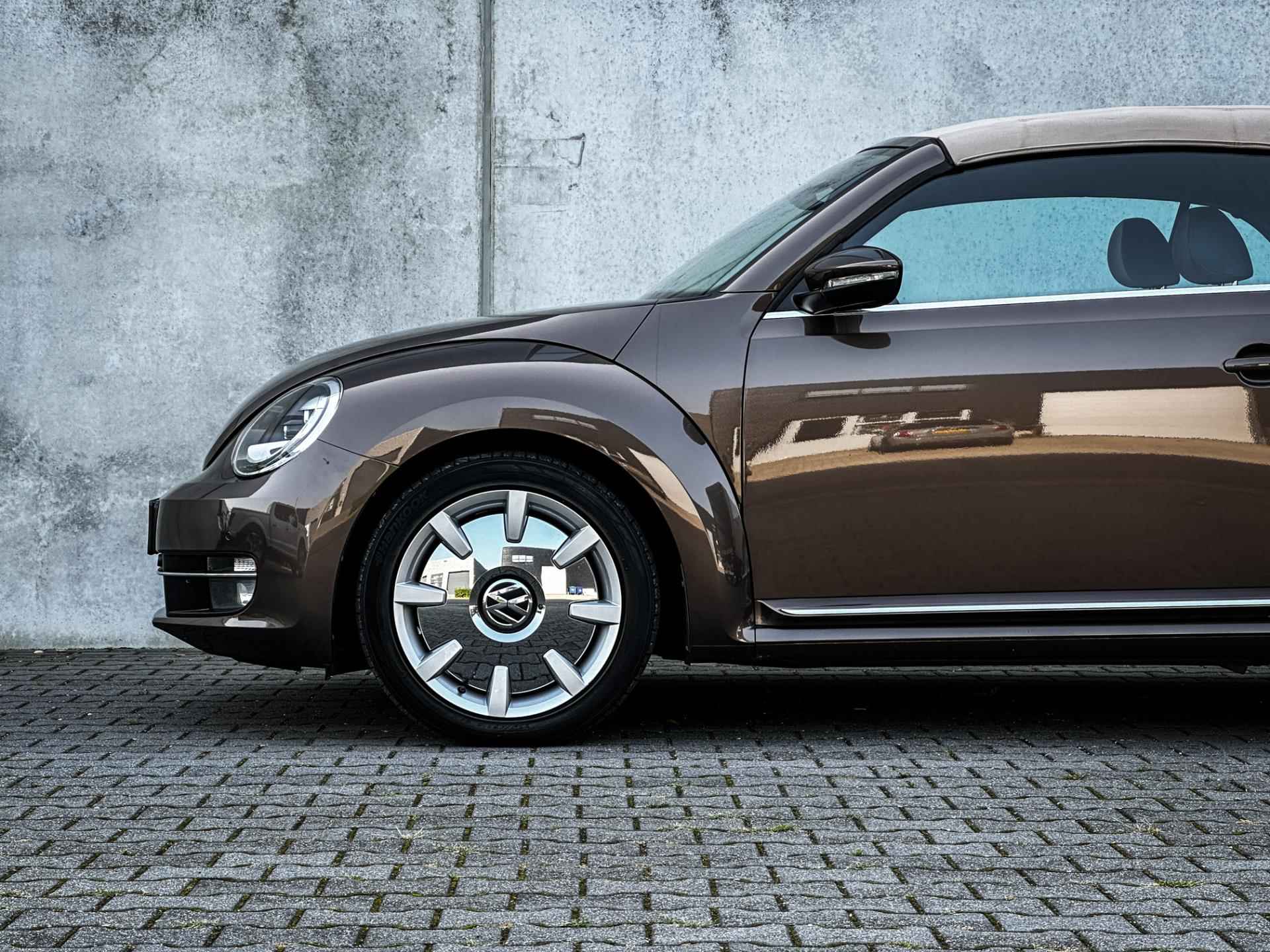 Volkswagen Beetle Cabriolet 1.4 TSI Exclusive | Clima | Leder | Cruise | LED | Navi | Stoelverw. | Windscherm | Uniek! | - 10/49