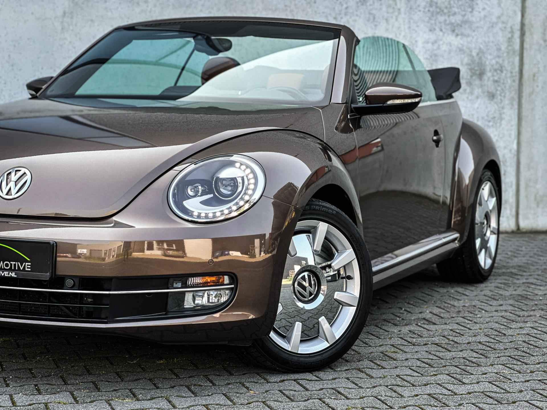 Volkswagen Beetle Cabriolet 1.4 TSI Exclusive | Clima | Leder | Cruise | LED | Navi | Stoelverw. | Windscherm | Uniek! | - 14/49