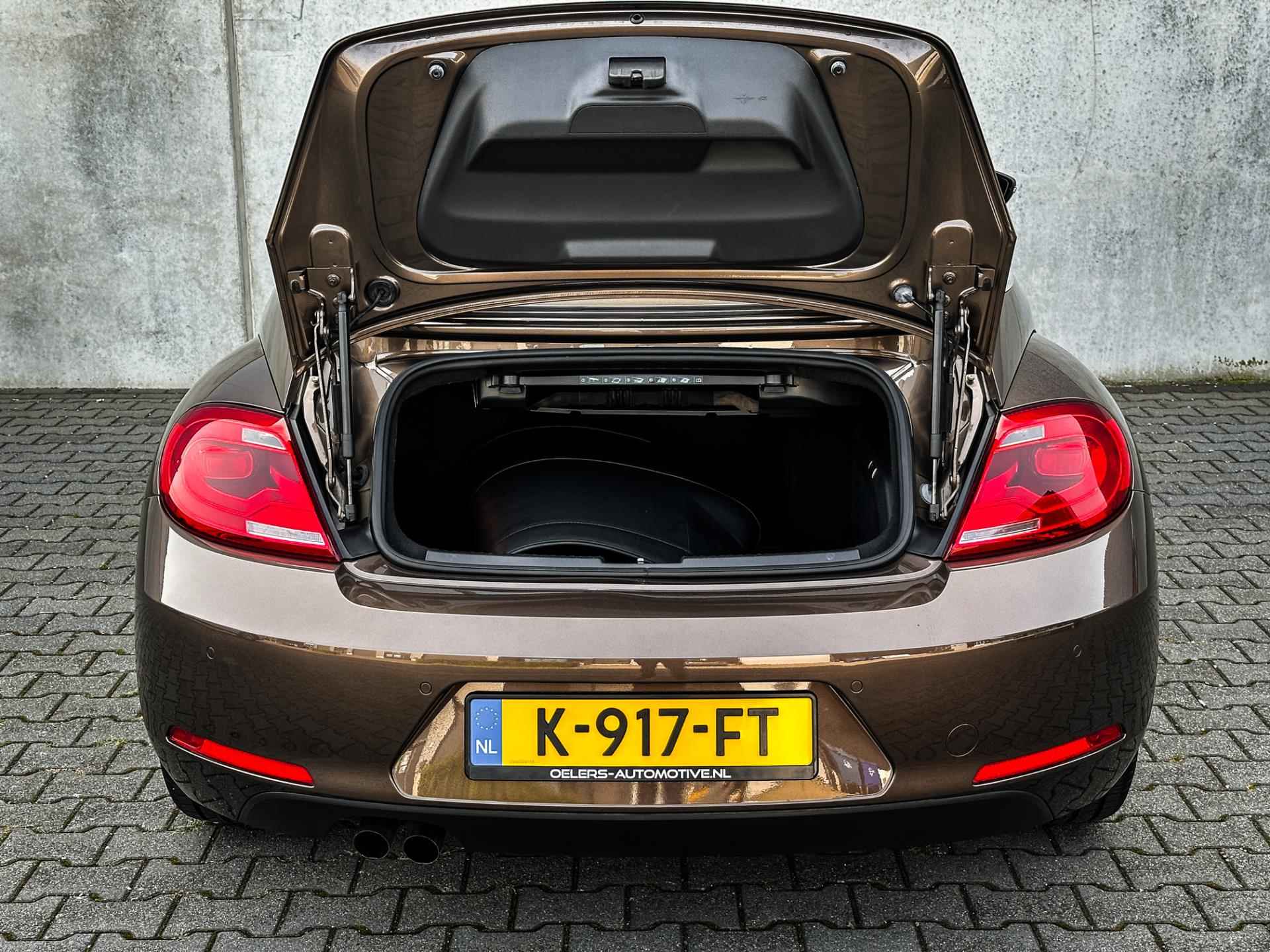 Volkswagen Beetle Cabriolet 1.4 TSI Exclusive | Clima | Leder | Cruise | LED | Navi | Stoelverw. | Windscherm | Uniek! | - 46/49