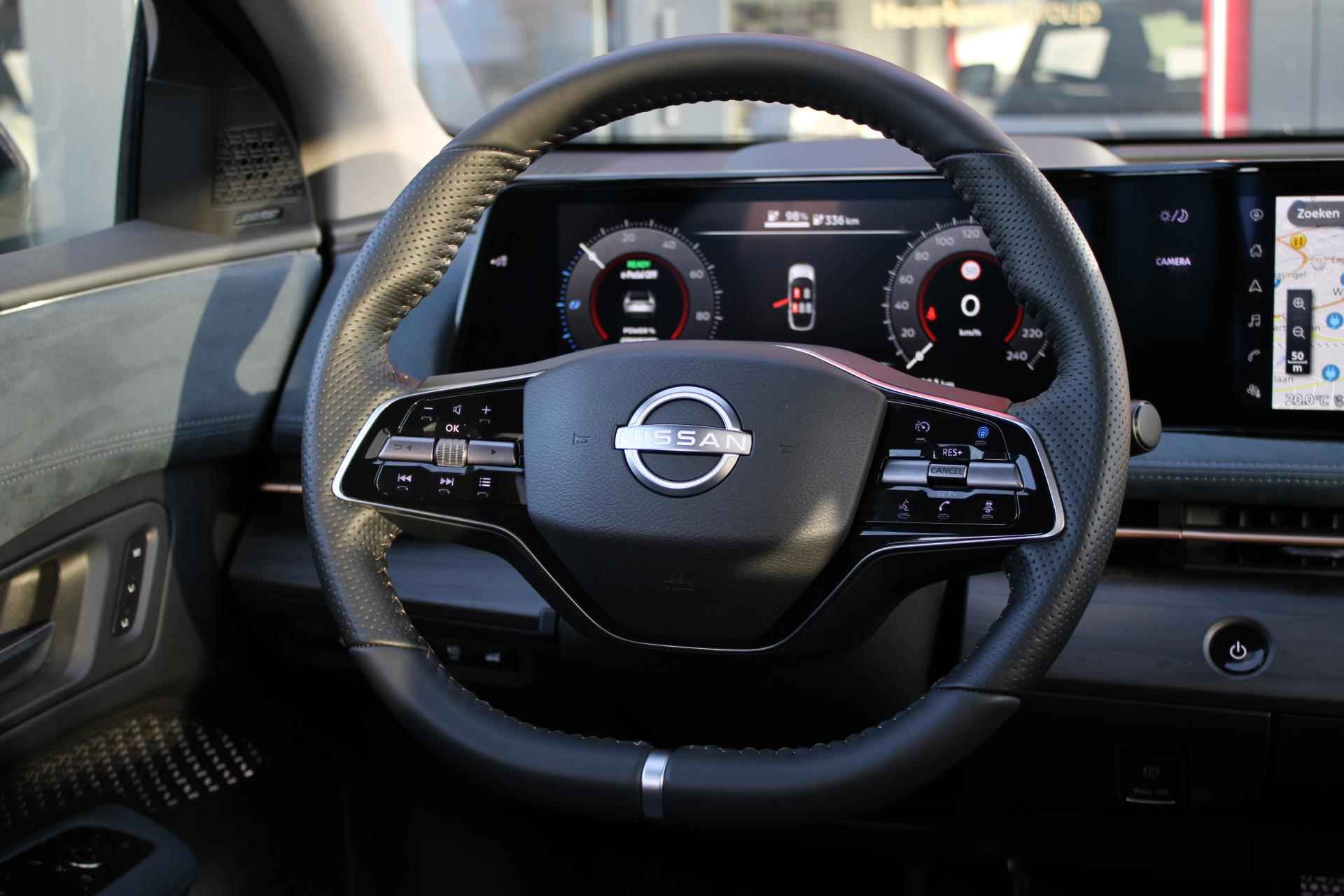 Nissan Ariya e-4ORCE Evolve 87 kWh | 4WD | 1.500KG TREKGEWICHT | 22kW OBC | NAPPALEDER | 20 INCH VELGEN AEROCOVER | DEMOVOORDEEL | - 26/63