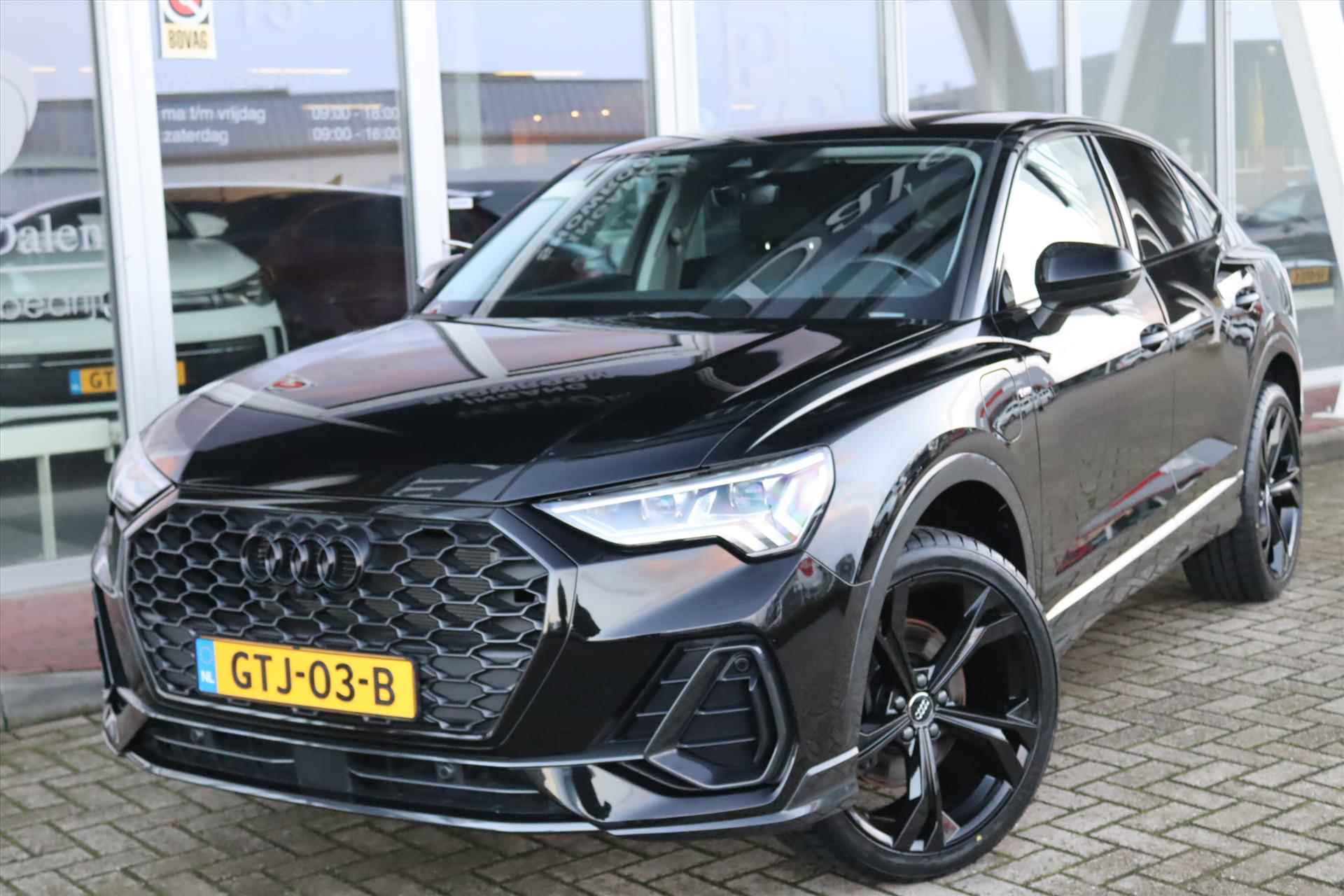 Audi Q3 Sportback 45TFSIe 245PK PHEV AUTOMAAT BLACK E.D. Navi Carplay | Adapt.Cruise | Virtual Cockpit | Camera | Electr.Klep | 20 Inch Lm | - 57/62