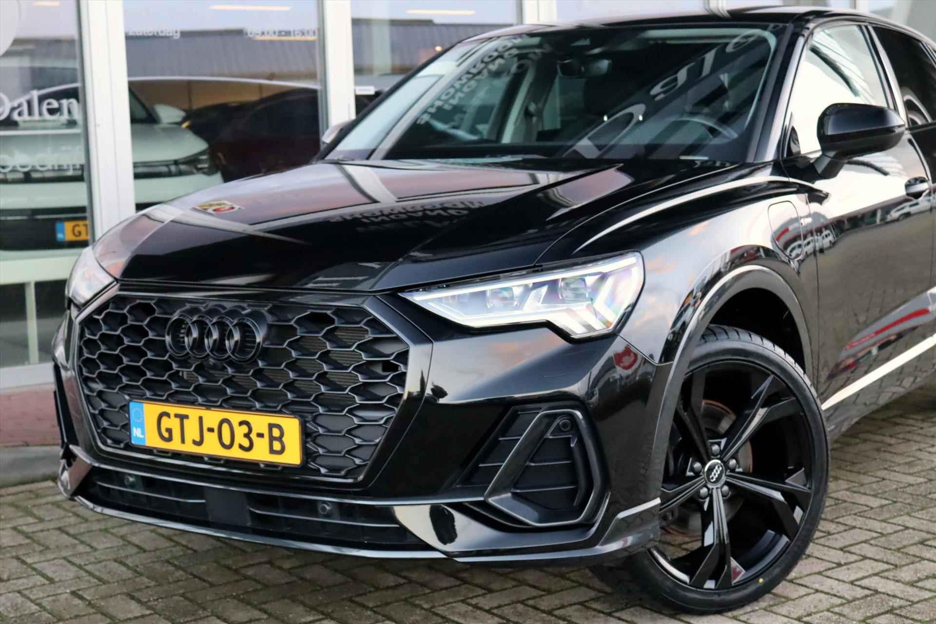 Audi Q3 Sportback 45TFSIe 245PK PHEV AUTOMAAT BLACK E.D. Navi Carplay | Adapt.Cruise | Virtual Cockpit | Camera | Electr.Klep | 20 Inch Lm | - 59/62