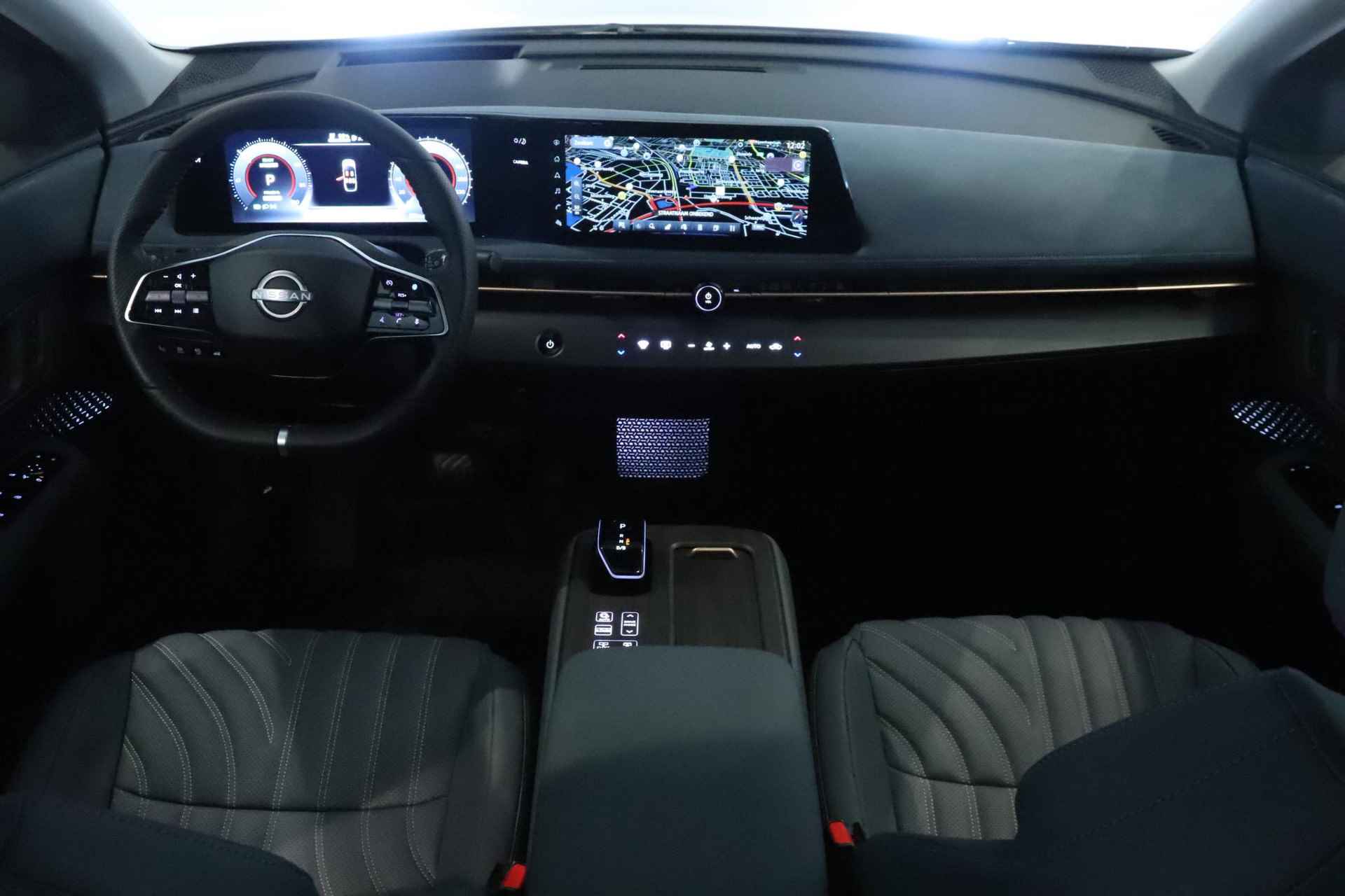 Nissan Ariya 91 kWh Evolve CARPLAY & ANDROID AUTO | TOMTOM 3D NAV | PROPILOT | 360 CAMERA | ADAPTIEVE VERLICHTING | MEMORY SEATS + STUURWIEL | 2X LAADKABEL - 12/42