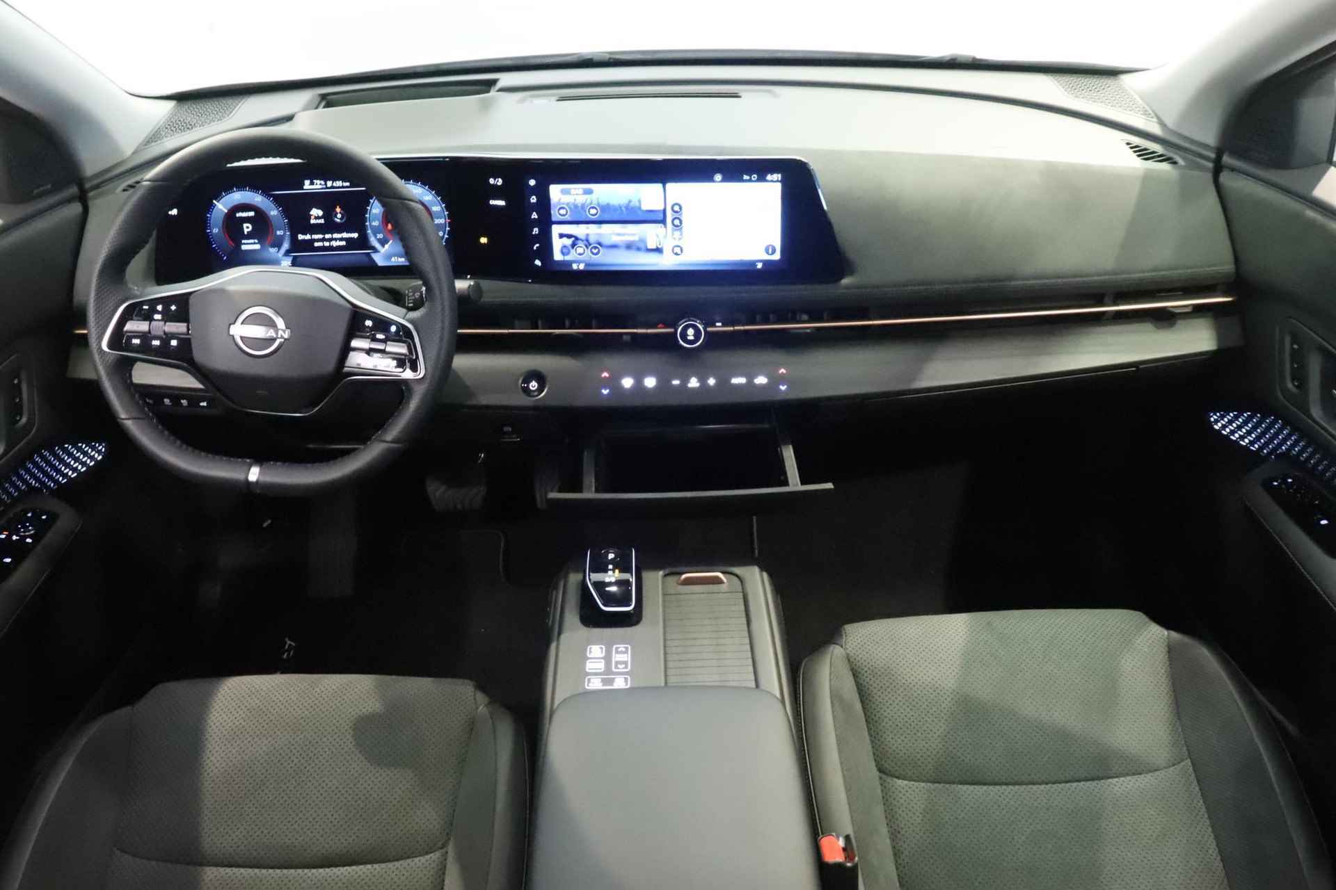 Nissan Ariya 91 kWh Evolve CARPLAY & ANDROID AUTO | TOMTOM 3D NAV | PROPILOT | 360 CAMERA | ADAPTIEVE VERLICHTING | MEMORY SEATS + STUURWIEL | 2X LAADKABEL - 40/42