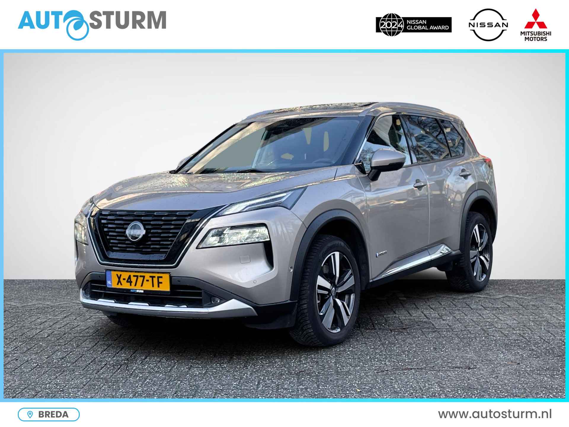 Nissan X-Trail 1.5 e-Power Tekna Sun Pack | Panoramadak | Leder | Head-Up Display | Stuur- + Stoelverwarming | 360° Camera | Adapt. Cruise Control | Rijklaarprijs! - 1/30