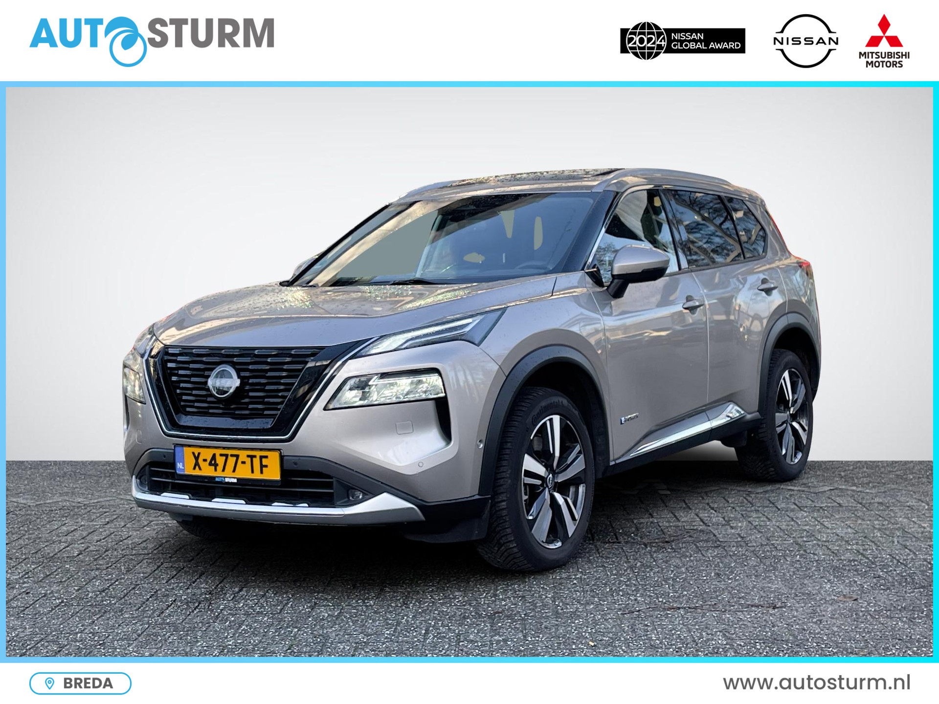 Nissan X-Trail 1.5 e-Power Tekna Sun Pack | Panoramadak | Leder | Head-Up Display | Stuur- + Stoelverwarming | 360° Camera | Adapt. Cruise Control | Rijklaarprijs!