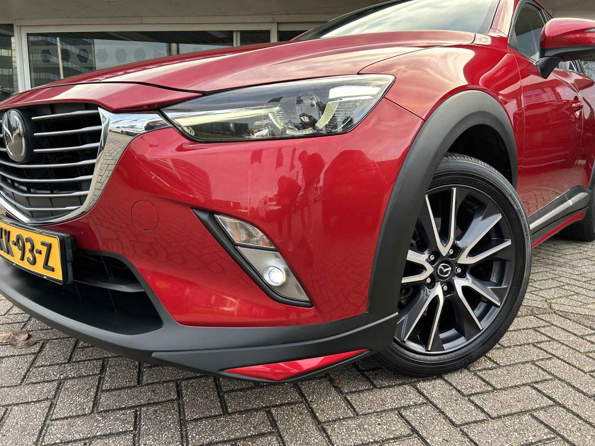 Mazda CX-3 2.0 SkyActiv-G 120 GT-M Aero Pack | Rijklaarprijs! | Trekhaak! | Bose | Navi | Camera | LM velgen | Climate Control | Adaptive Cruise Control | Inclusief 36 mnd Garantie! | - 33/37