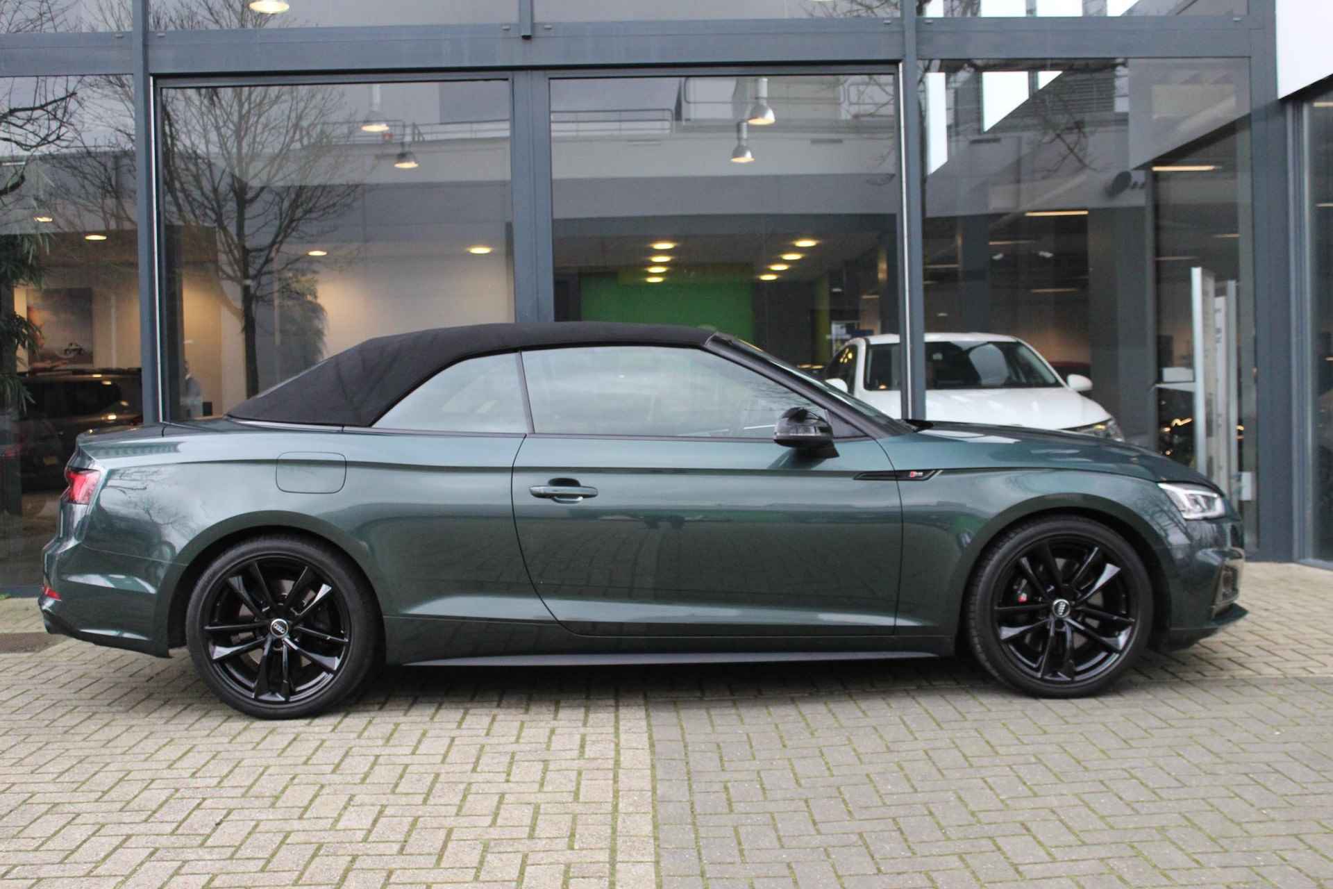 Audi S5 Cabriolet S5 3.0 Quattro AUTOMAAT 350PK / ADAP. CRUISE / CARPLAY / MMI NAVI / CLIMATE / PDC / LED / STOELVERW. / GOTLANDGRUN MET. / 19'' LMV - 9/55