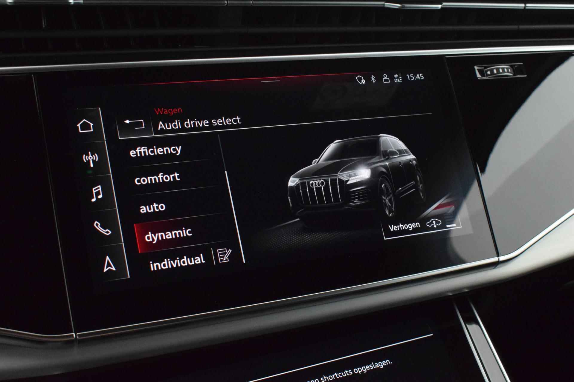 Audi SQ7 4.0 TFSI 507pk quattro 7Pers. Trekhaak Laser Led B&O Keyless Virtual Cockpit Head-Up Panoramadak Luchtvering Navigatie - 36/70