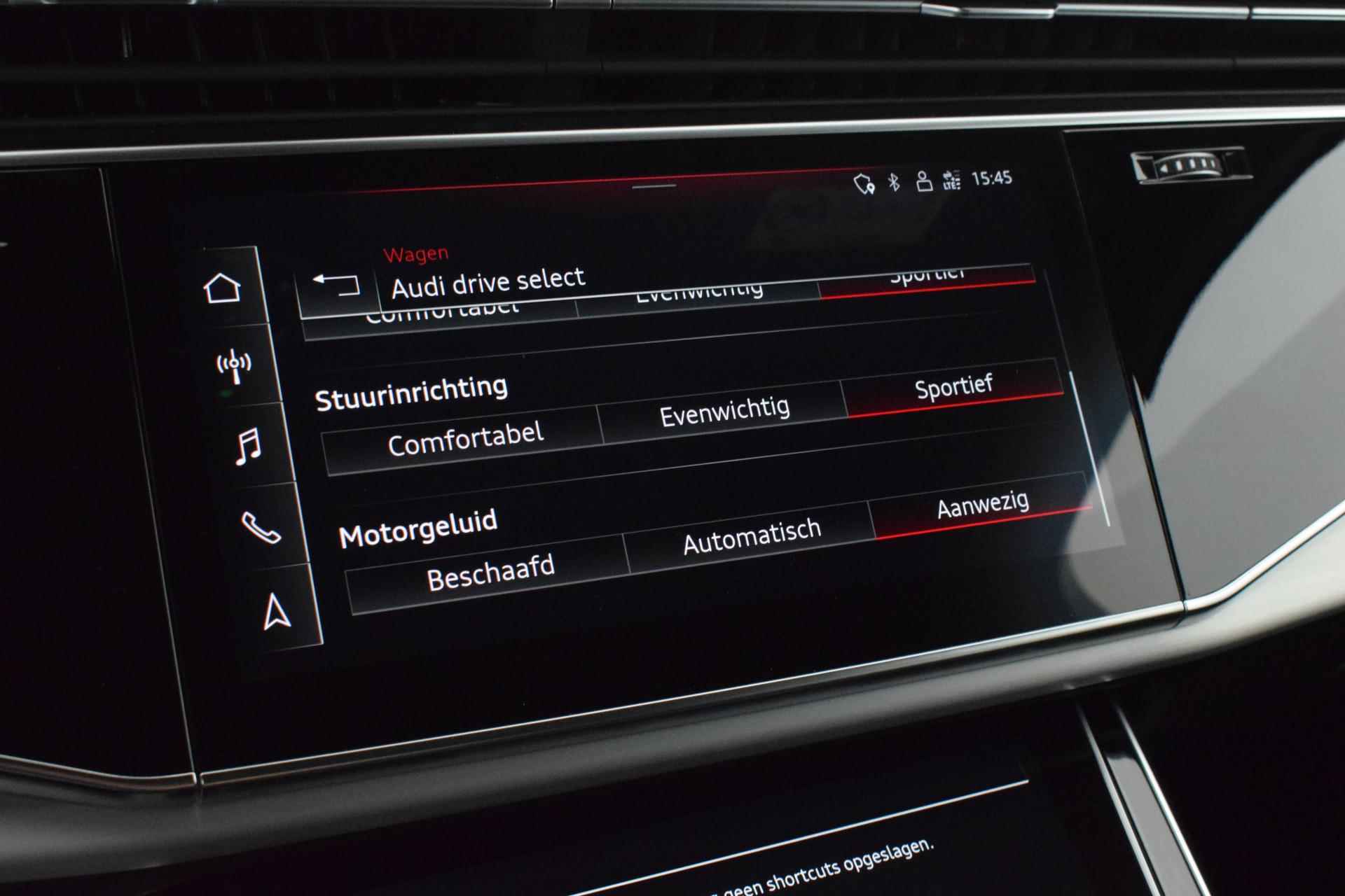 Audi SQ7 4.0 TFSI 507pk quattro 7Pers. Trekhaak Laser Led B&O Keyless Virtual Cockpit Head-Up Panoramadak Luchtvering Navigatie - 38/70