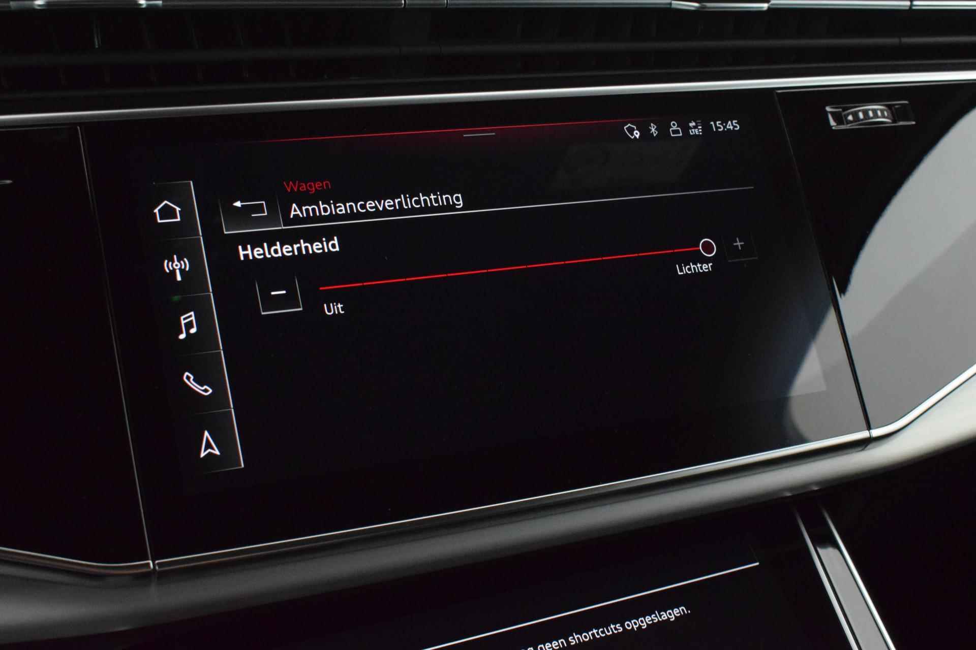 Audi SQ7 4.0 TFSI 507pk quattro 7Pers. Trekhaak Laser Led B&O Keyless Virtual Cockpit Head-Up Panoramadak Luchtvering Navigatie - 42/70