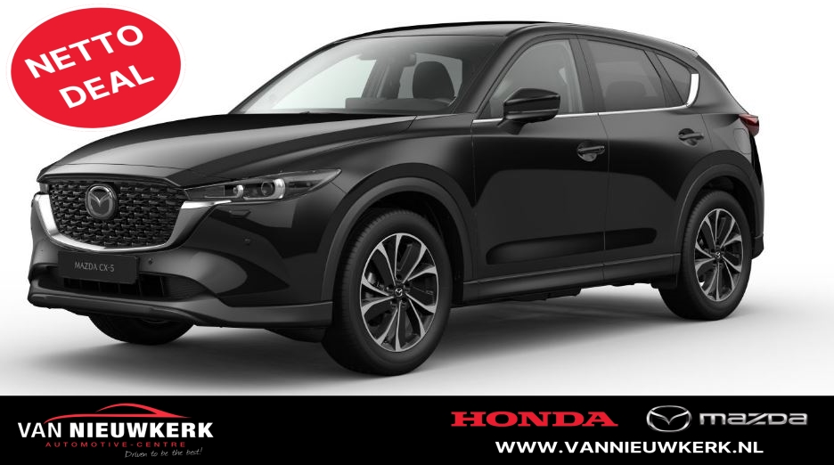 Mazda Cx-5 2.0 SKYACTIV-G 165pk 2WD Aut Exclusive-Line Zwart Leder