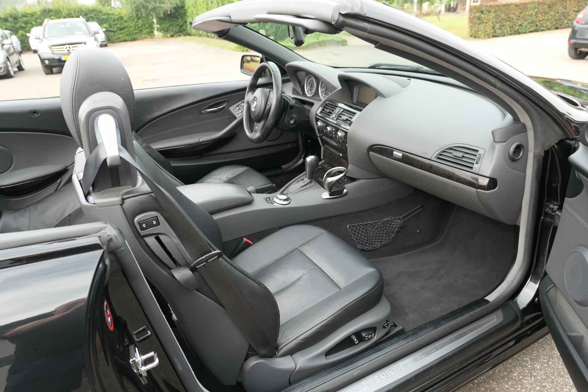 BMW 6 Serie 630i Cabrio 3.0 6 Cilinder Automaat, Youngtimer, Comfortabele VERZORGDE auto .. TAXATIE rapport aanwezig .. keuring toegestaan - 37/65