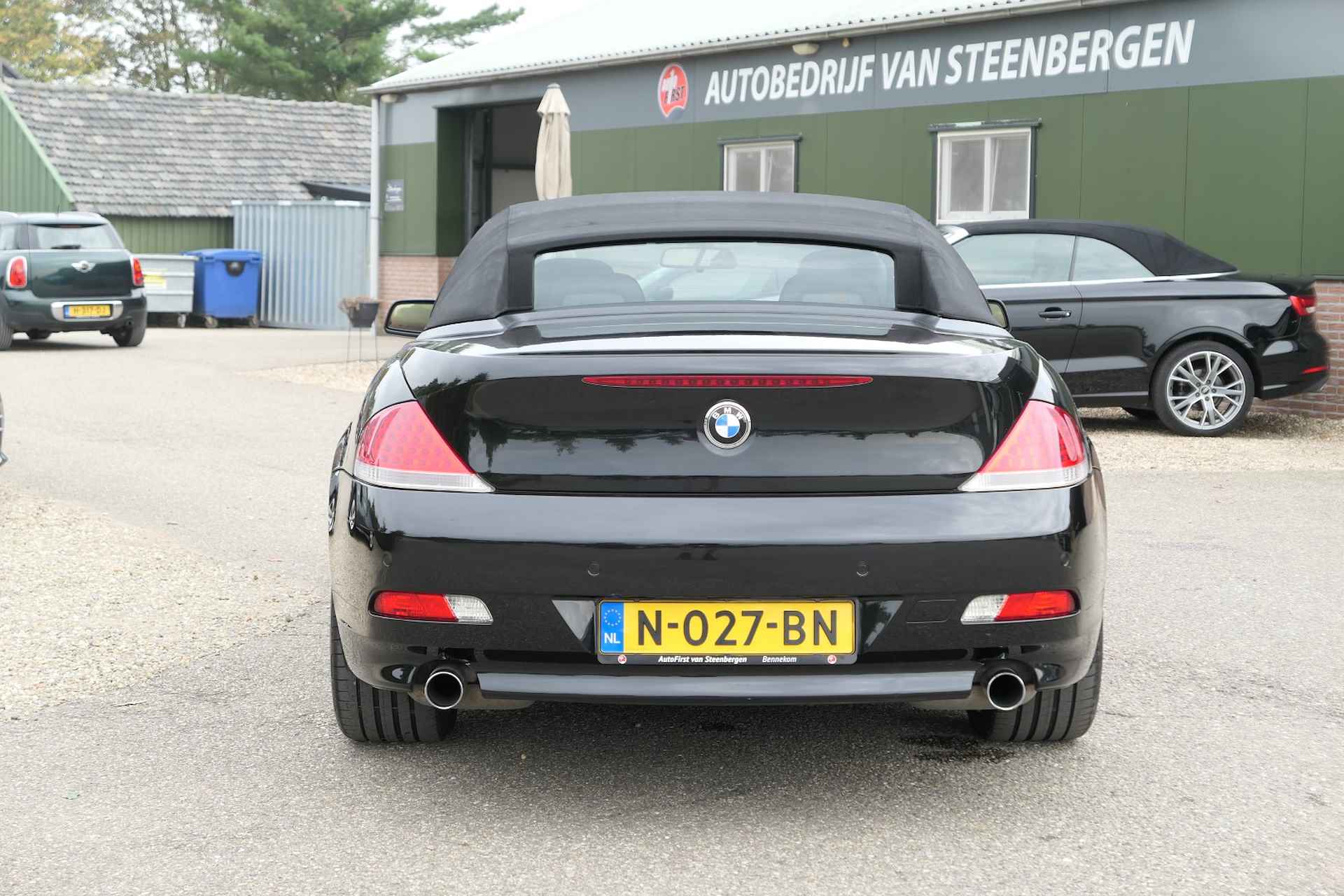 BMW 6 Serie 630i Cabrio 3.0 6 Cilinder Automaat, Youngtimer, Comfortabele VERZORGDE auto .. TAXATIE rapport aanwezig .. keuring toegestaan - 14/65