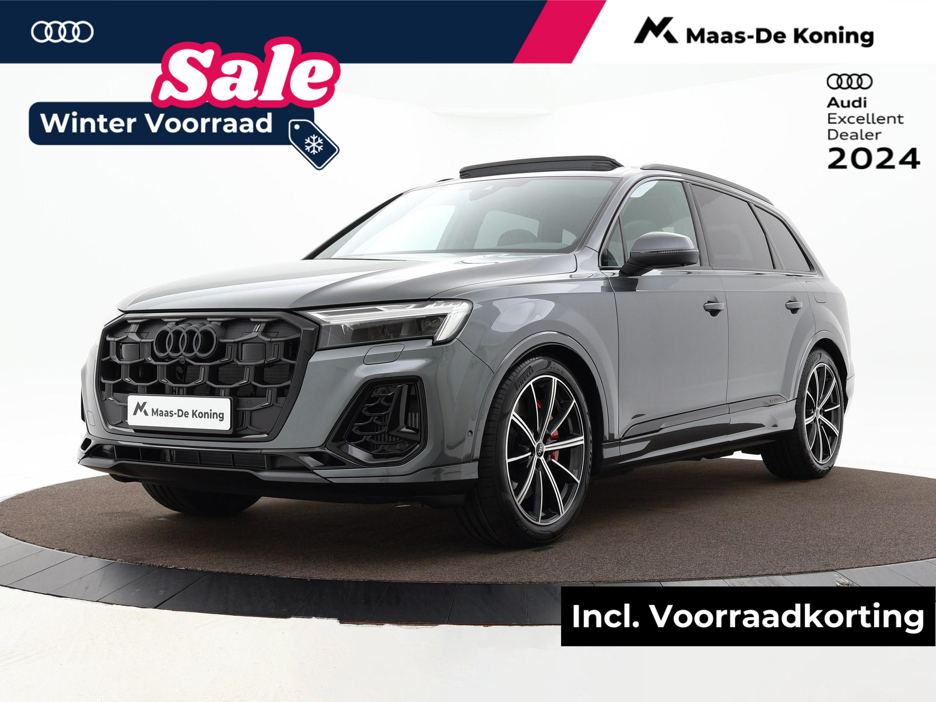 Audi Q7 55 TFSI e quattro Pro Line S · B&O sound systeem · Comfortsleutel · Panoramadak · Leder Valcona · Assistentiepakket tour + parking