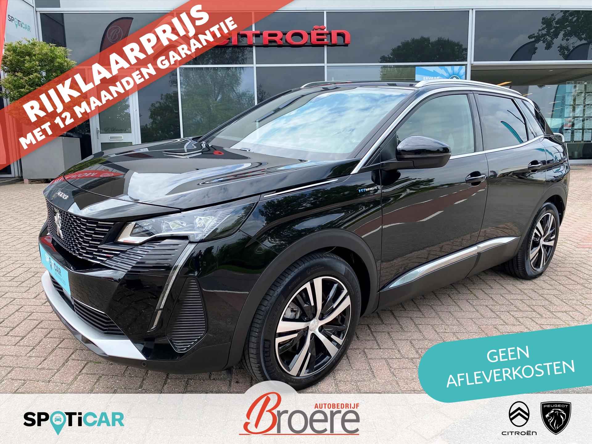 Peugeot 3008 1.6 Plug-in HYbrid4 300pk EAT8 GT | adaptive cruise, keyless, nachtzicht, navigatie, dab, camera, parkeersensoren v&a, 18 inch velgen,dodehoekdetectie - 1/67