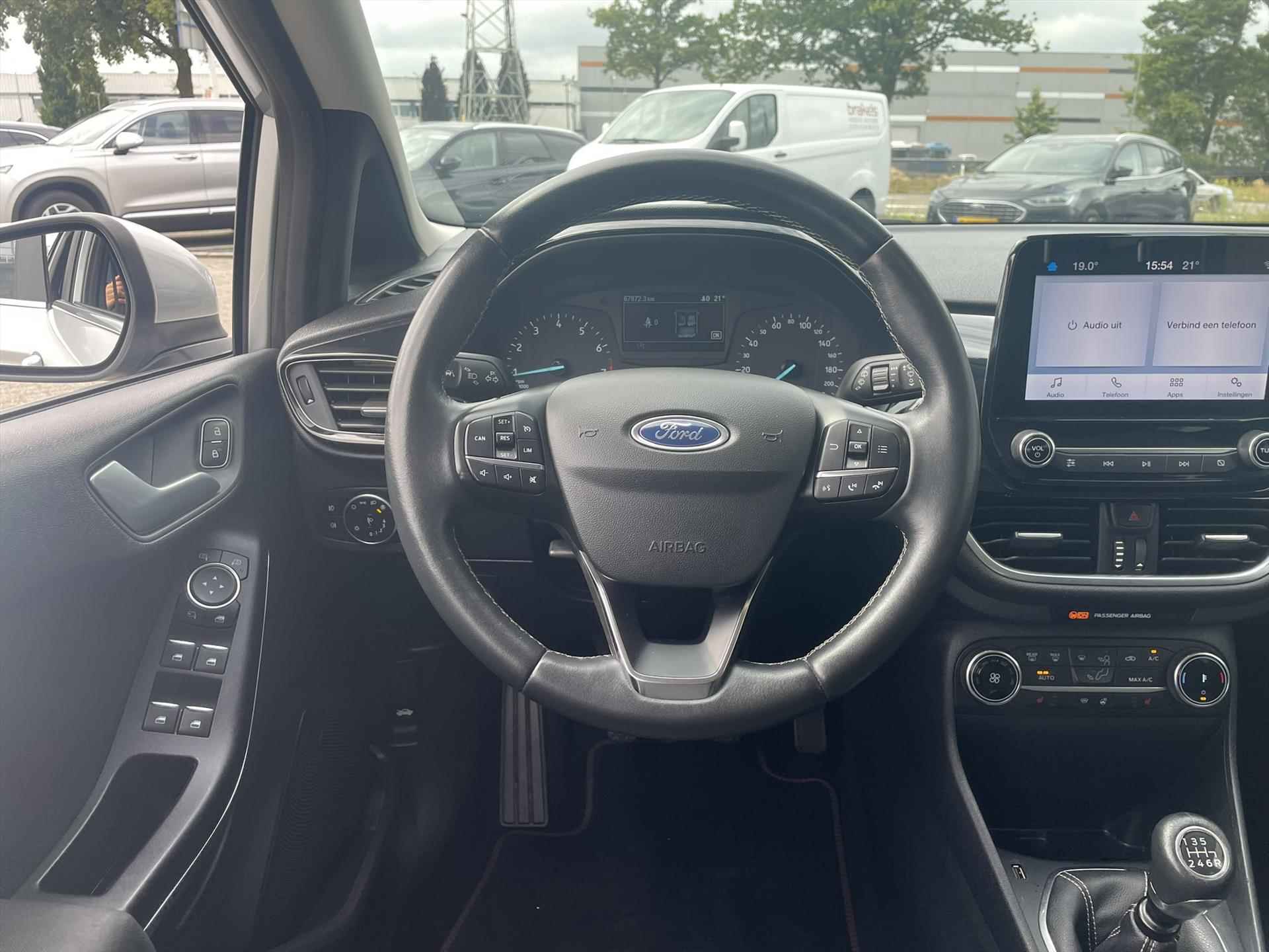 FORD Fiesta 1.0 EcoBoost 100pk 5dr Titanium | Cruise Control | PDC Achter | Climate Control | Stoel en stuur verwarming | Voorruitverwarming | | - 14/33