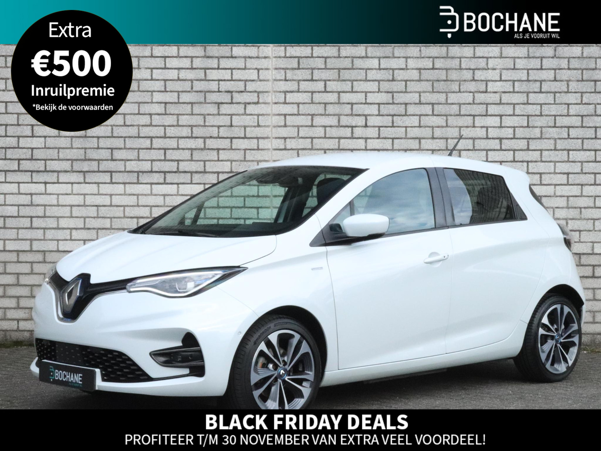 Renault ZOE R135 Edition One 52 kWh (Huuraccu) | Achteruitrijcamera | Stoel+Stuurverwarming | Bose Audio Premium |