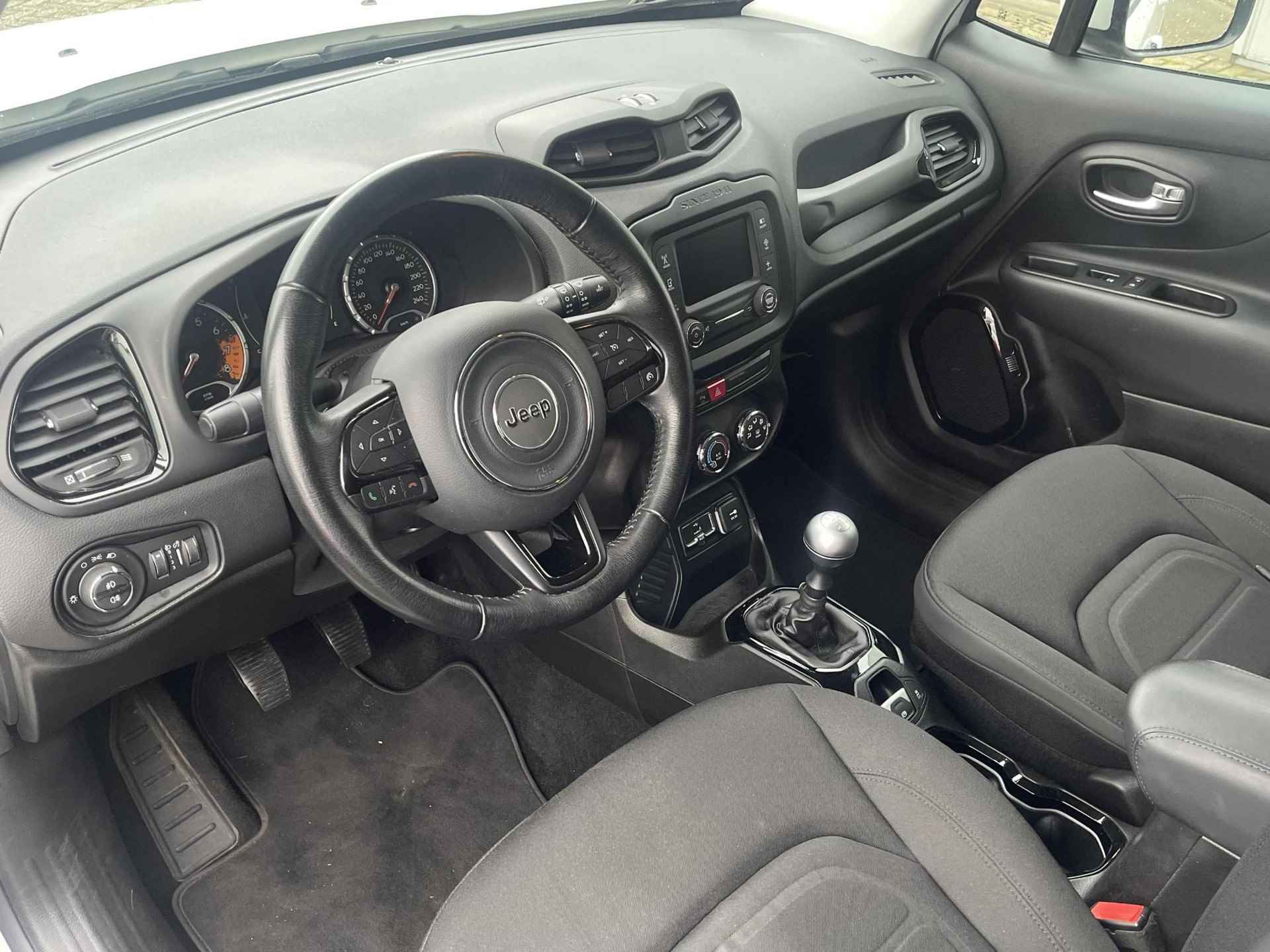 Jeep Renegade 1.6 E-Torq Night Eagle II Pakeersensoren achter | Airconditioning | Navigatiesysteem | Cruise Control | Elektrisch bedienbare buitenspiegels | Lichtmetalen velgen | 12 maanden garantie - 10/37