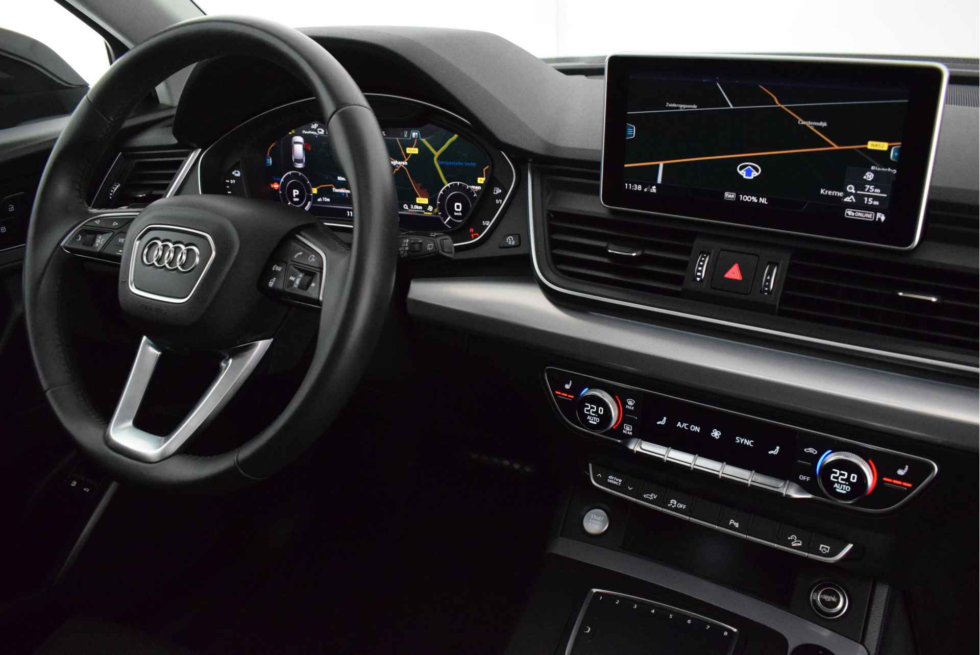 Audi Q5 50 TFSI e 299pk quattro S-Line Sport Luchtvering Stoelverwarming Matrix Led Panoramadak Virtual Cockpit Navigatie - 9/50